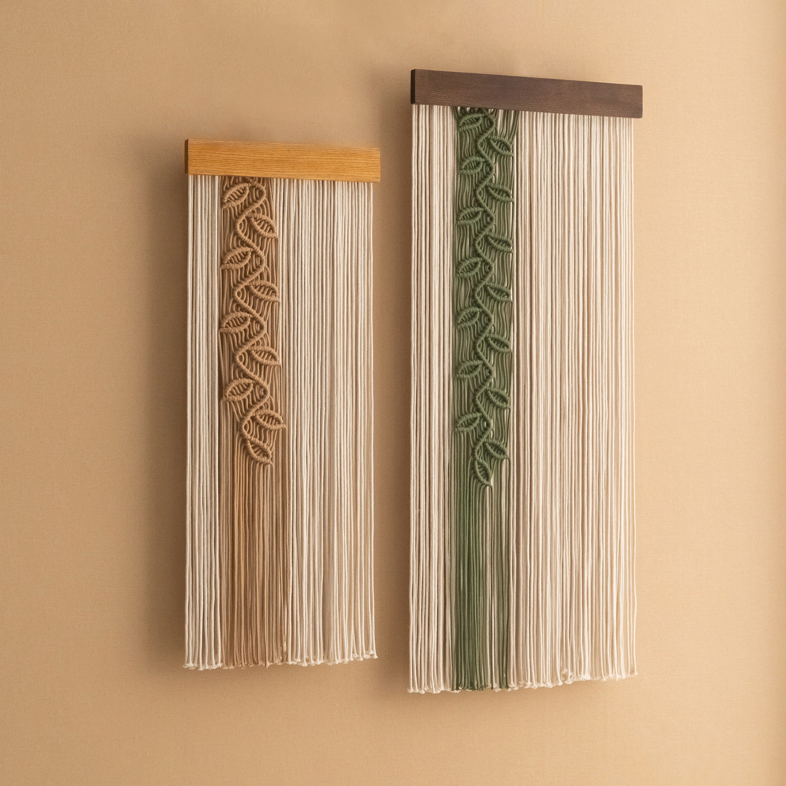 Macrame Leaf Vine Wall Hanging Boho Decor V95