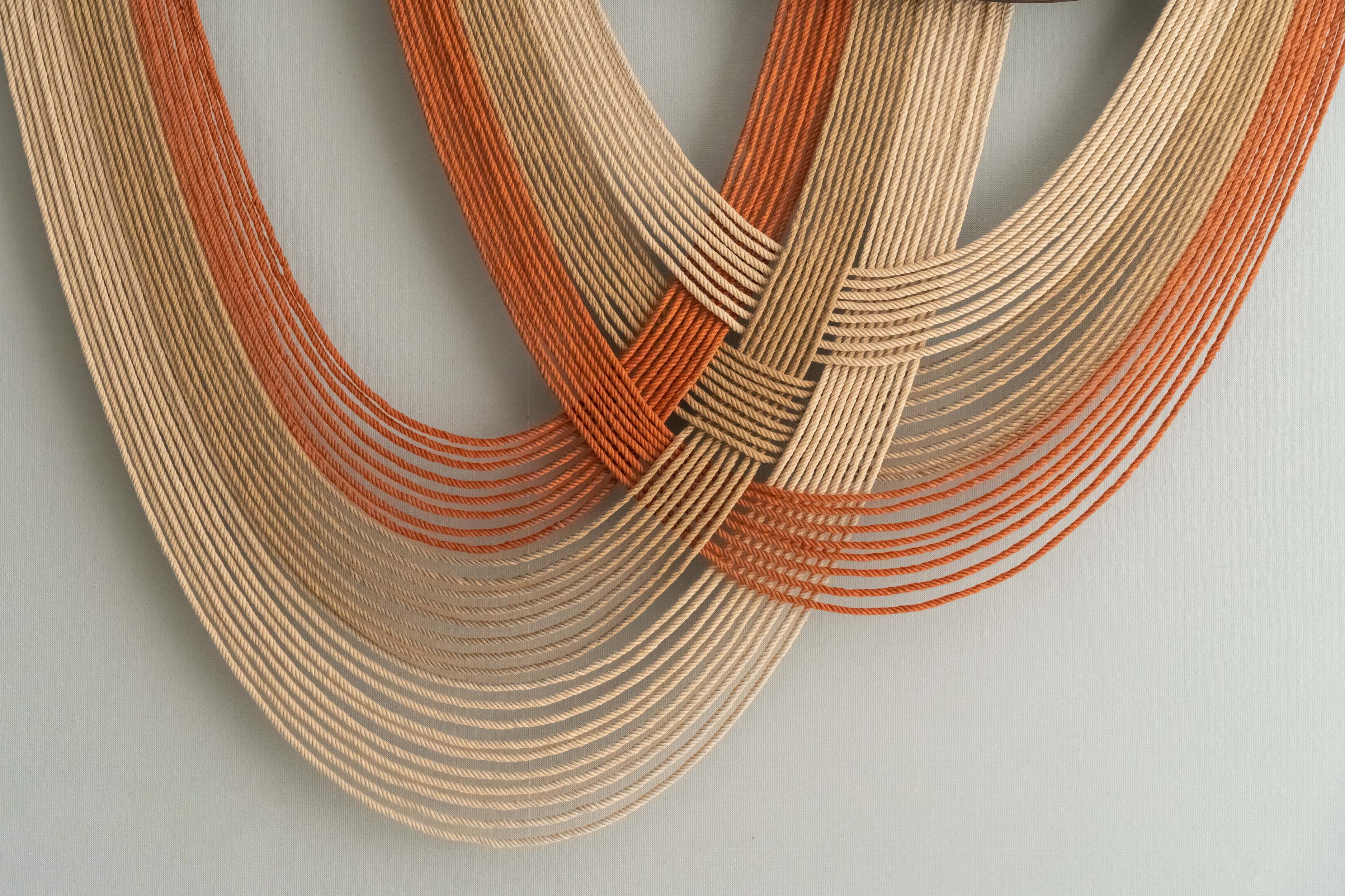 Fiber Macrame Wall Hanging Boho Vertical Decor V93