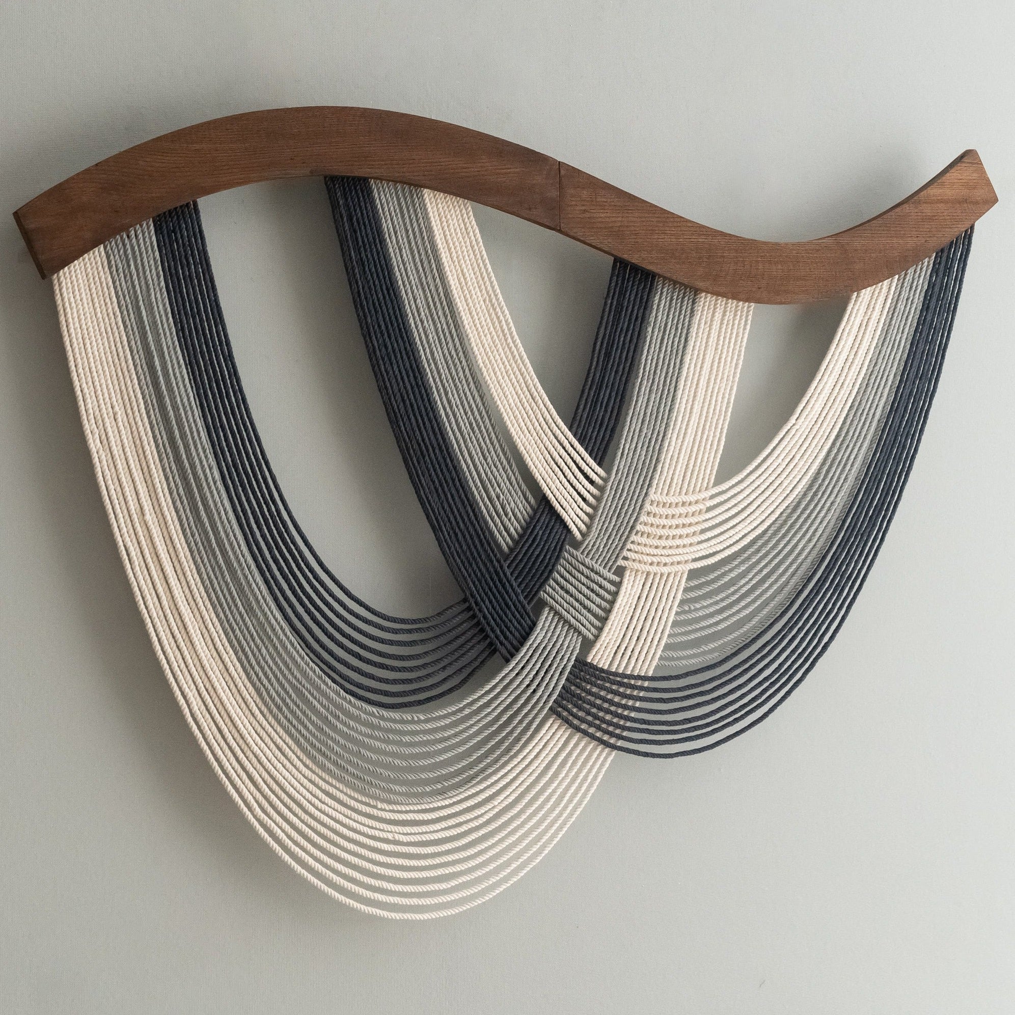 Macrame Wall Hanging Boho Neutral Art Decor V93