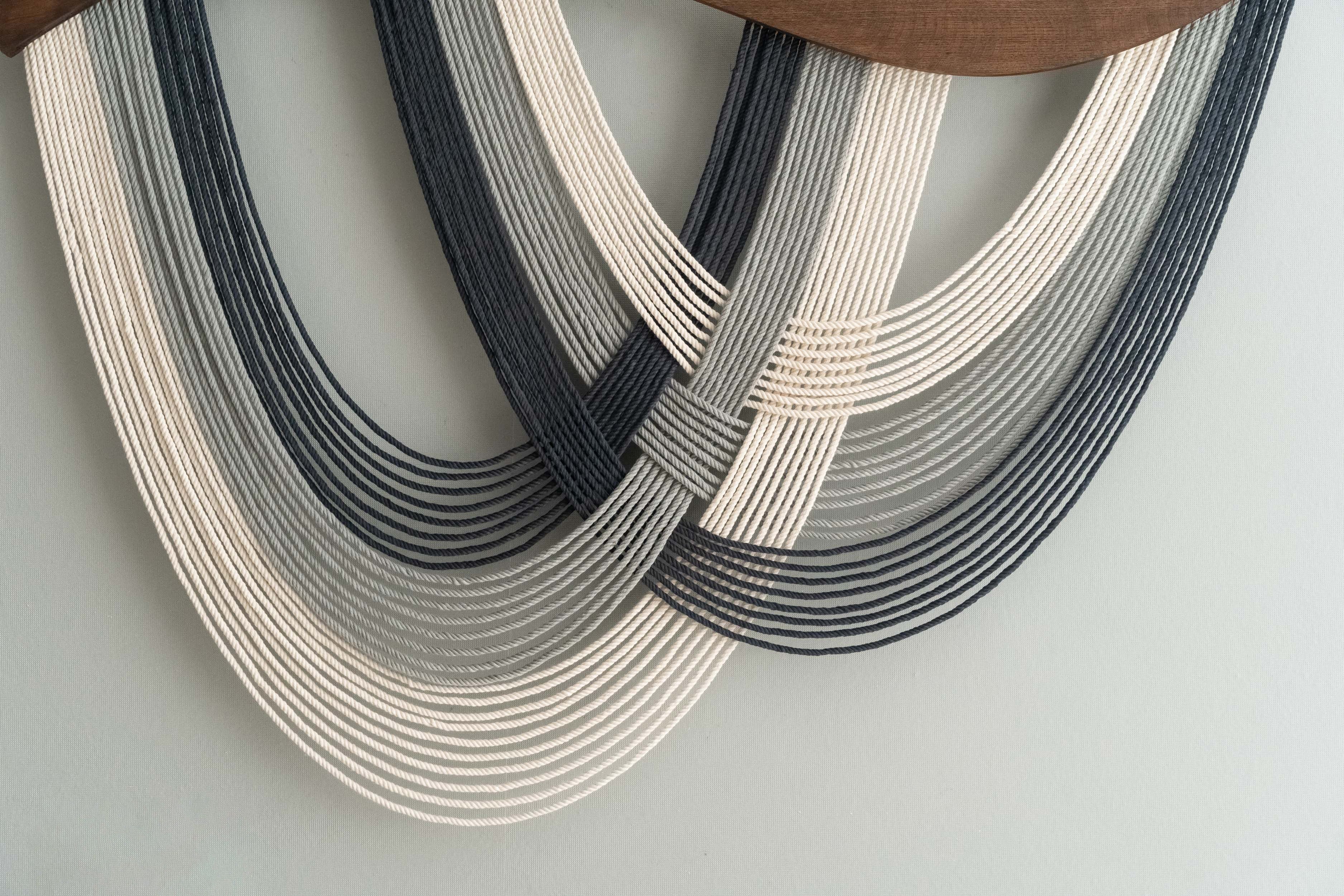 Macrame Wall Hanging Boho Neutral Art Decor V93