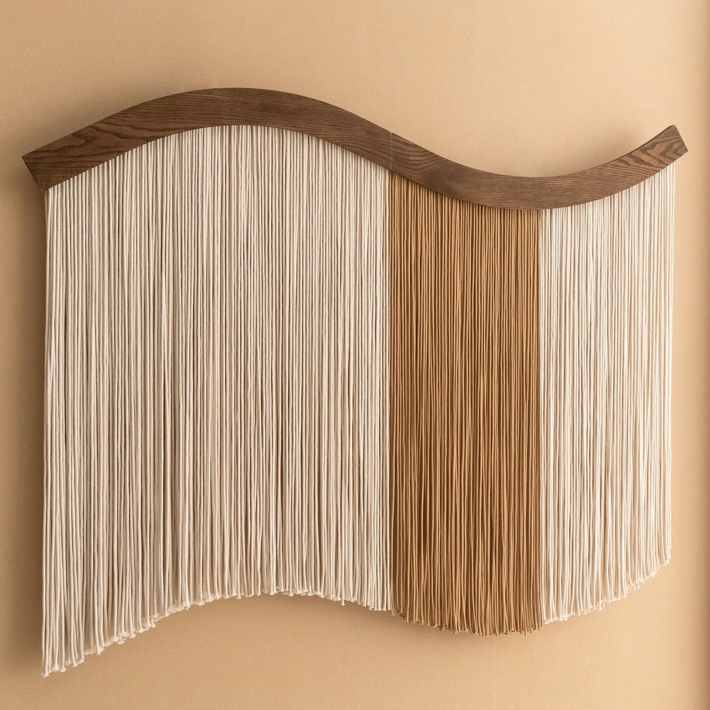 Minimalist Macrame Fiber Wall Hanging Decor U05