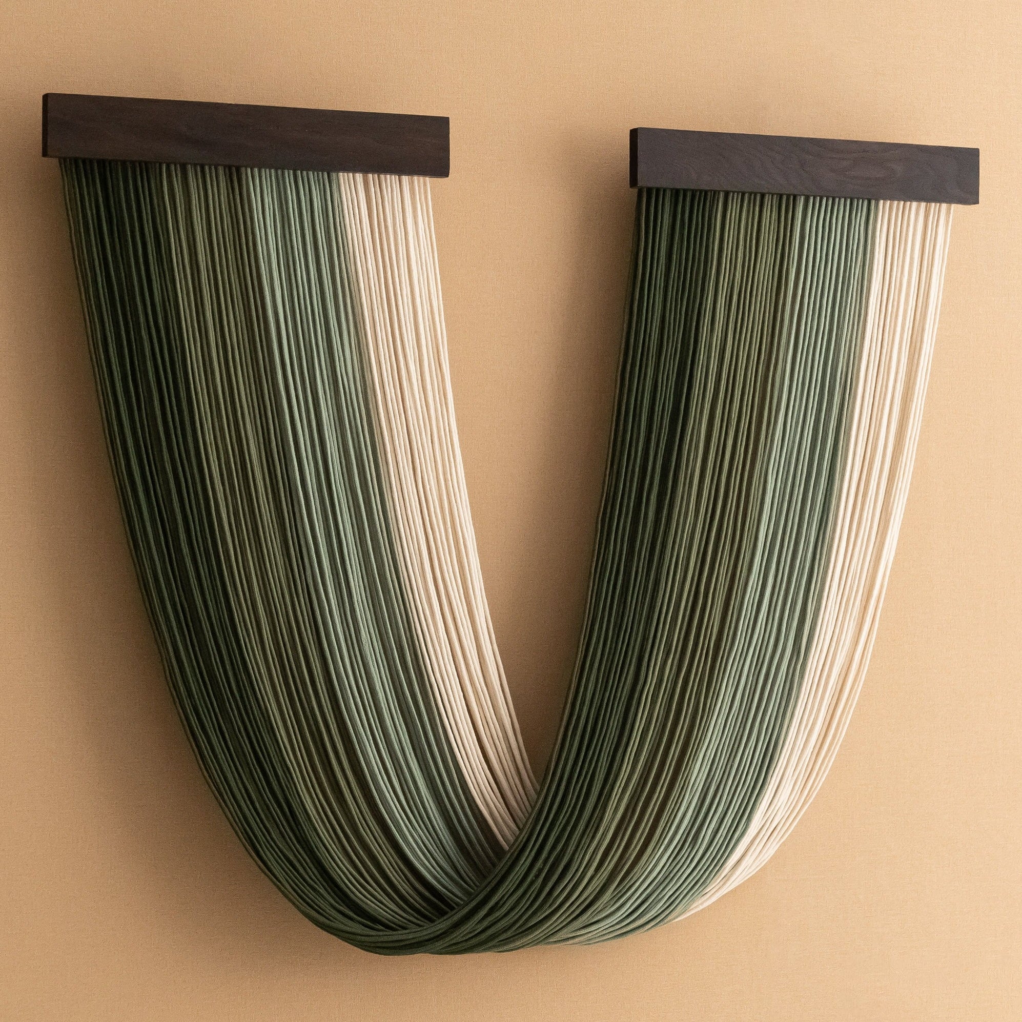 Milky Way Macrame Wall Hanging with Natural Wood, Handmade Boho Fiber Wall Decor