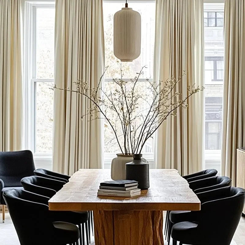 linen texture pleated drapery for elegant insulated living spaces