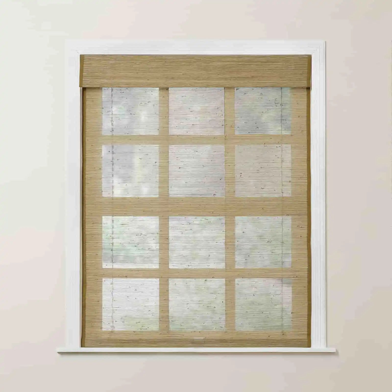 Rae Natural Jute Flax Woven Shade - Khaki TWOPAGES CURTAINS