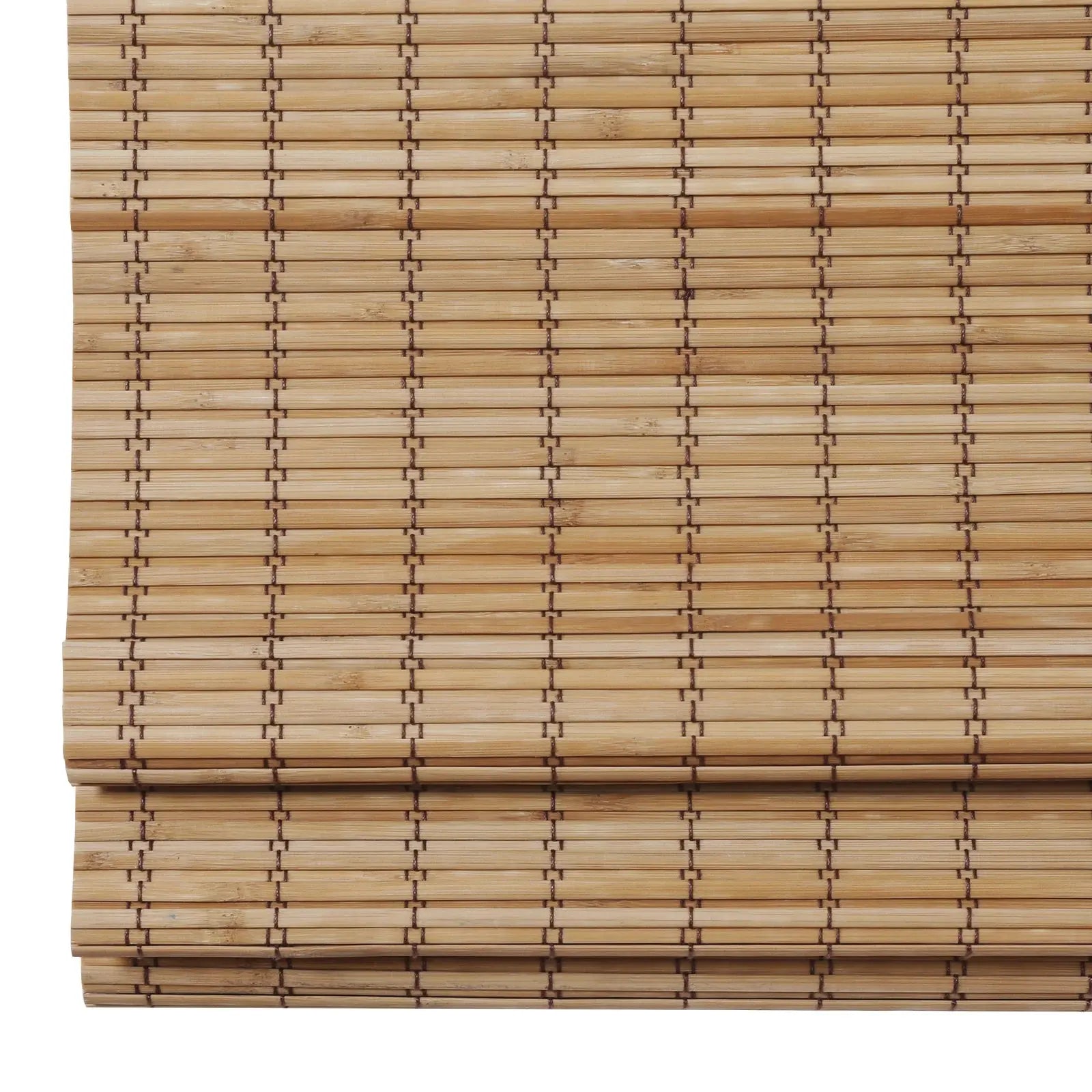 Sybil Bamboo Roman Shade - Flax TWOPAGES CURTAINS