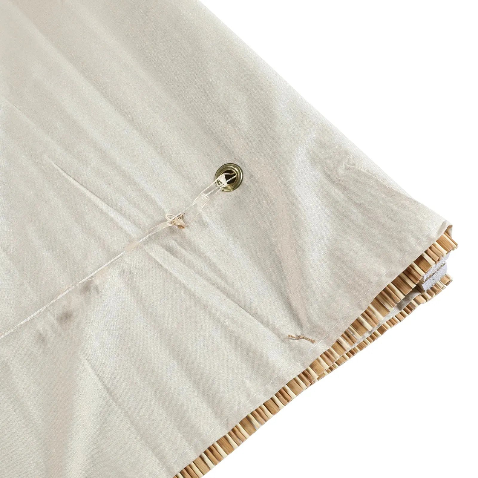 Sybil Bamboo Roman Shade - Dark Khaki TWOPAGES CURTAINS