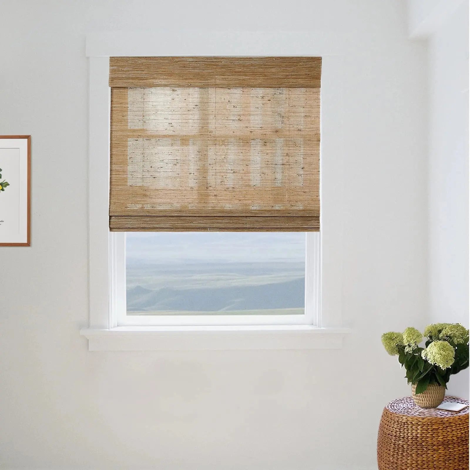 Natural Jute Bamboo Woven Shade - Bark TWOPAGES CURTAINS