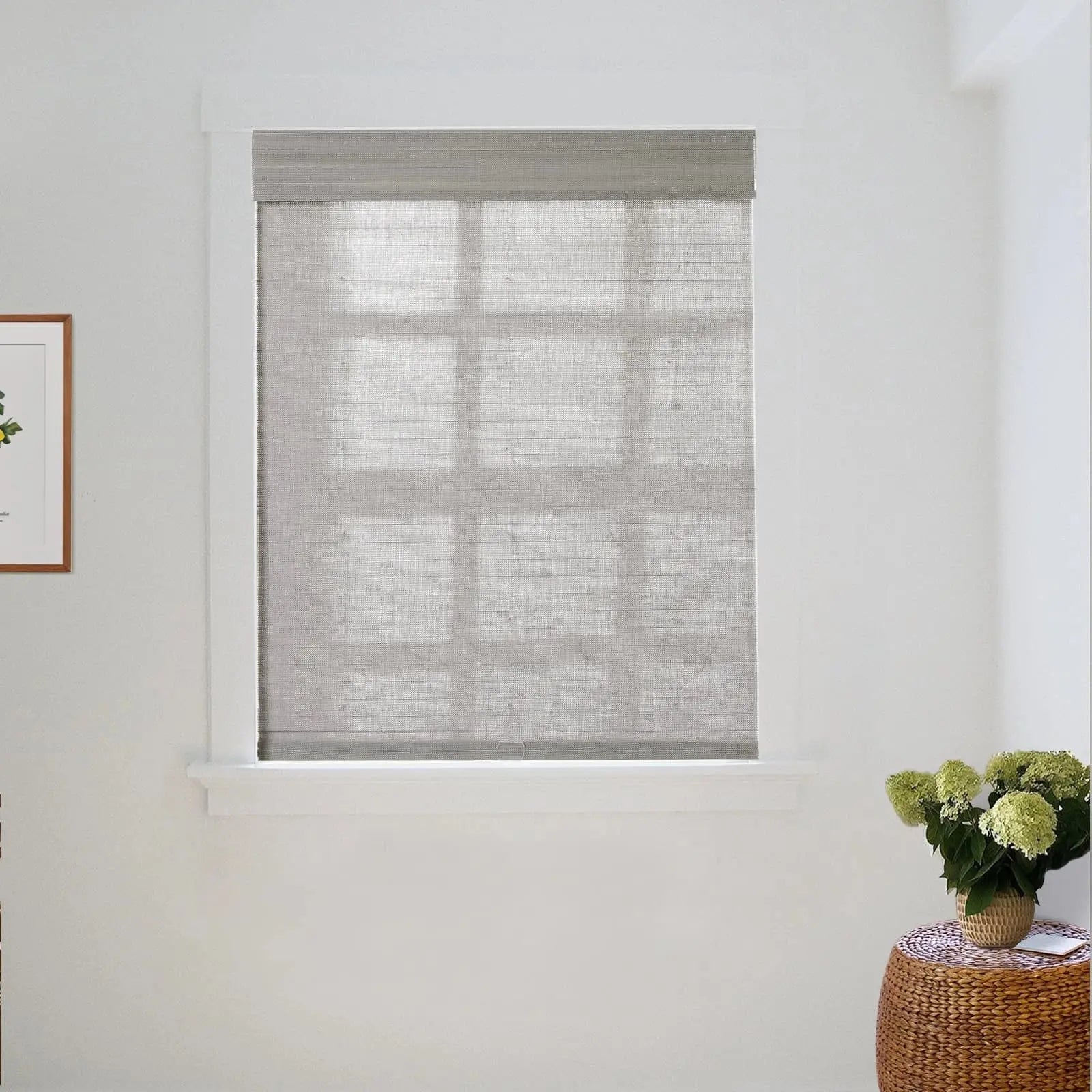 Natural Woven Bamboo Shade - Slate TWOPAGES CURTAINS