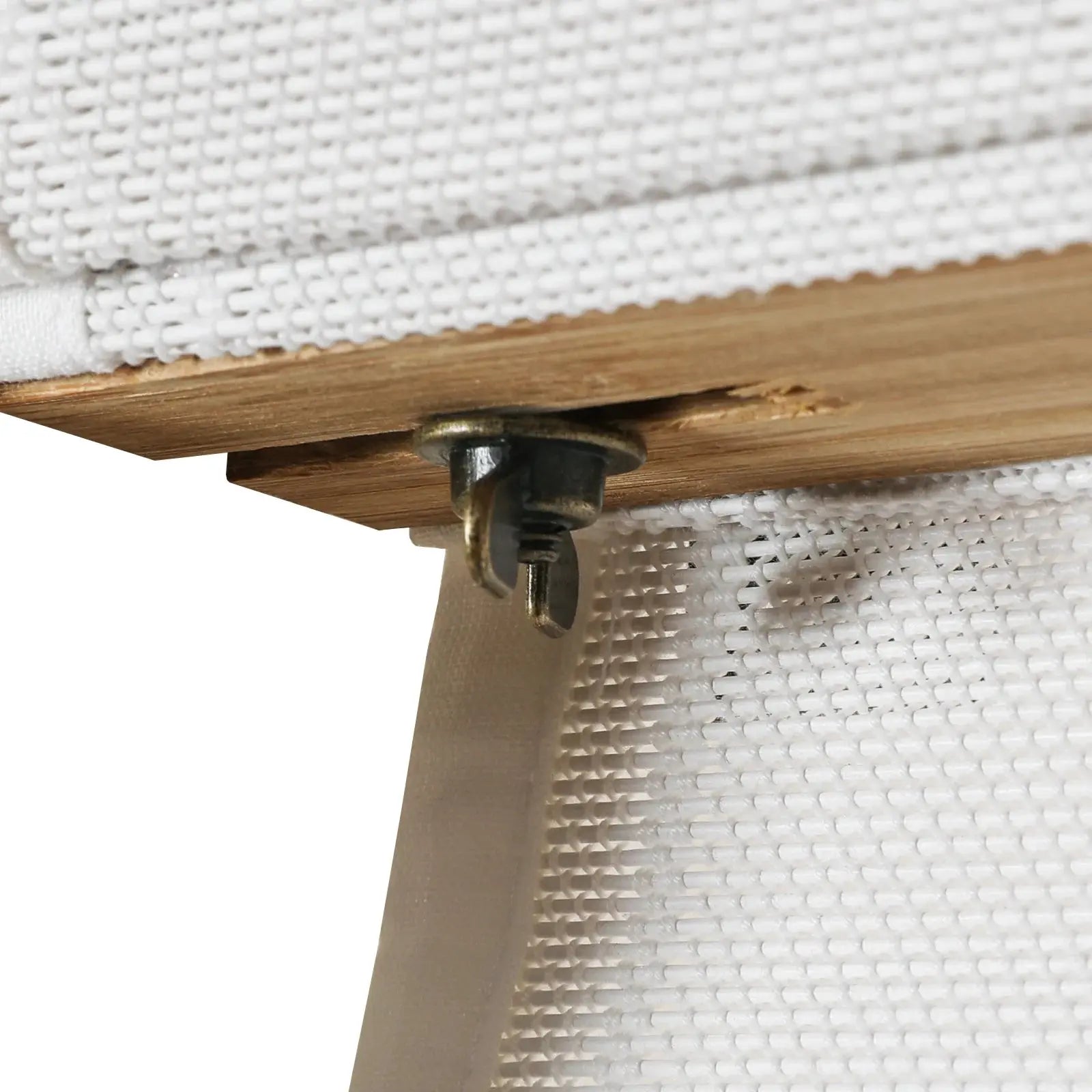 Sybil Bamboo Roman Shade - White TWOPAGES CURTAINS