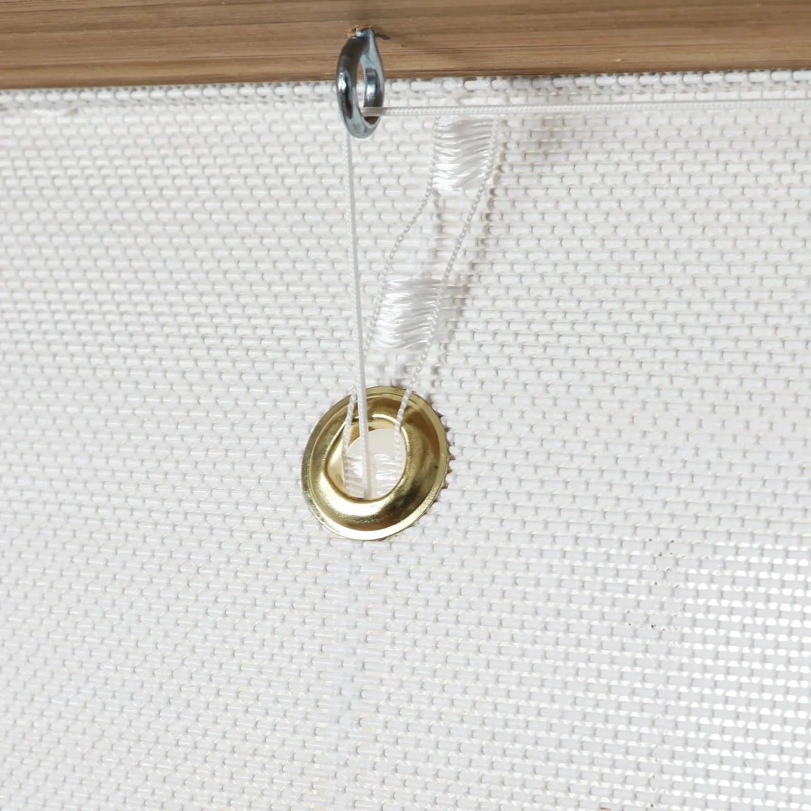 Sybil Bamboo Roman Shade - White TWOPAGES CURTAINS