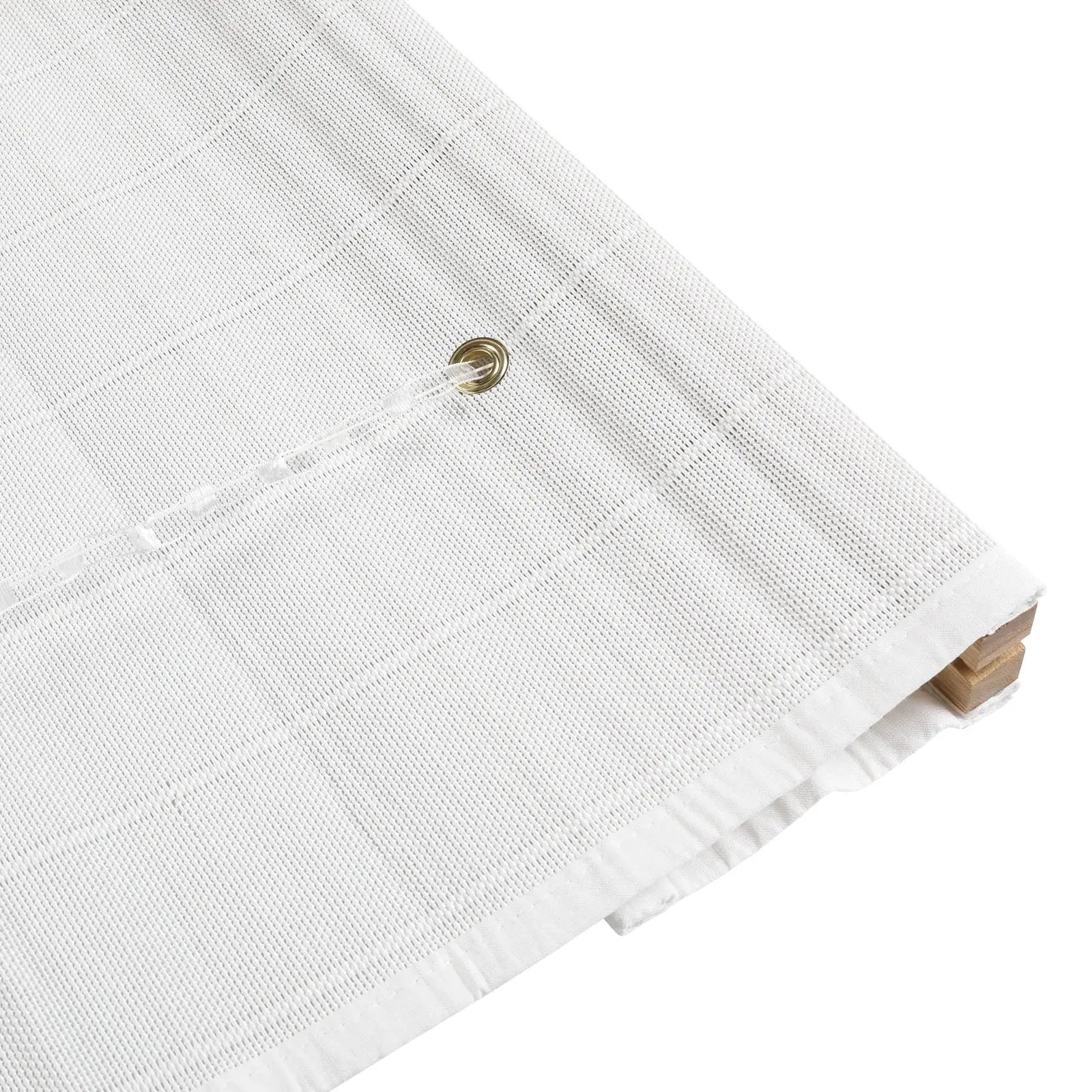 Sybil Bamboo Roman Shade - White TWOPAGES CURTAINS