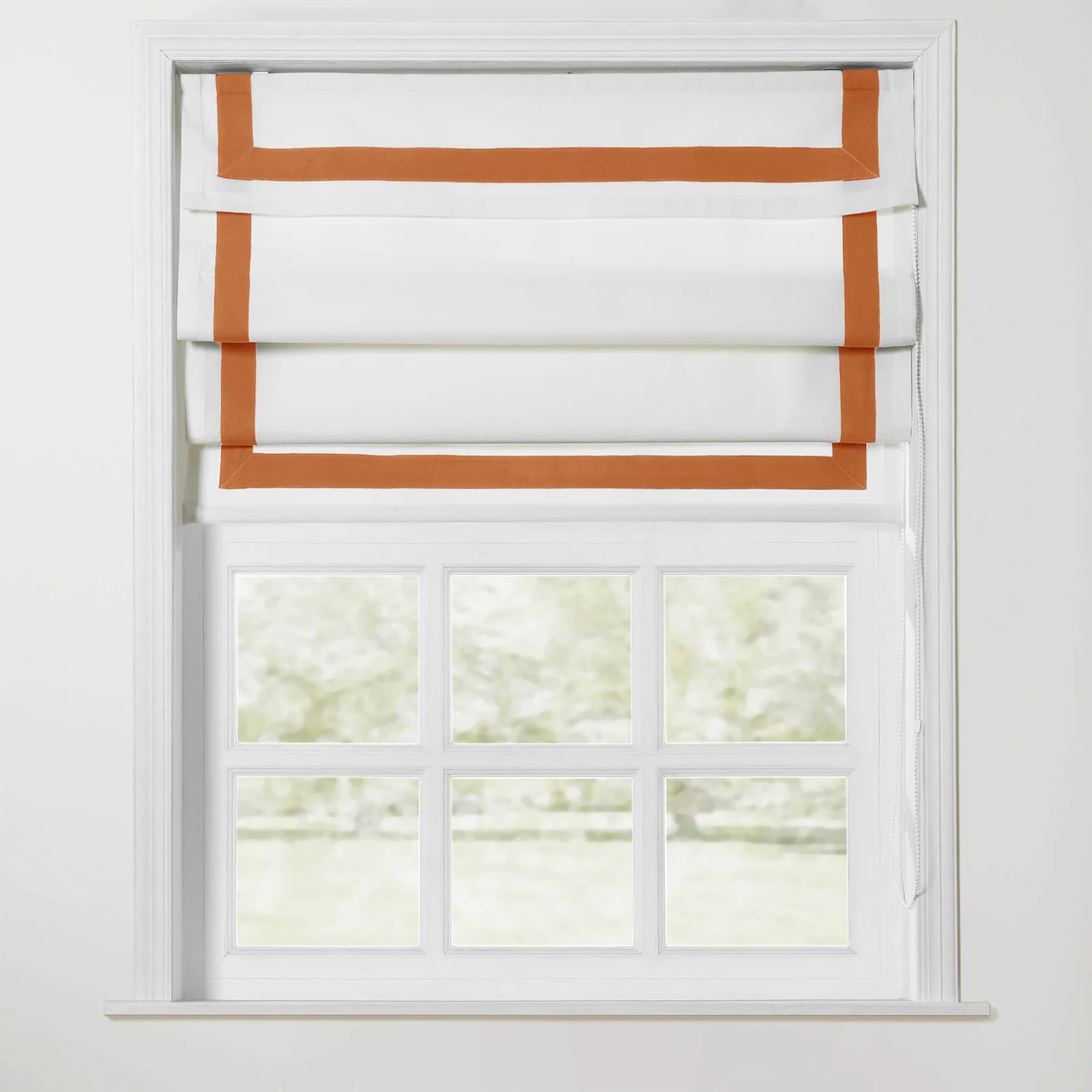 Tyrone Roman Shade with Border Cord Lift TWOPAGES
