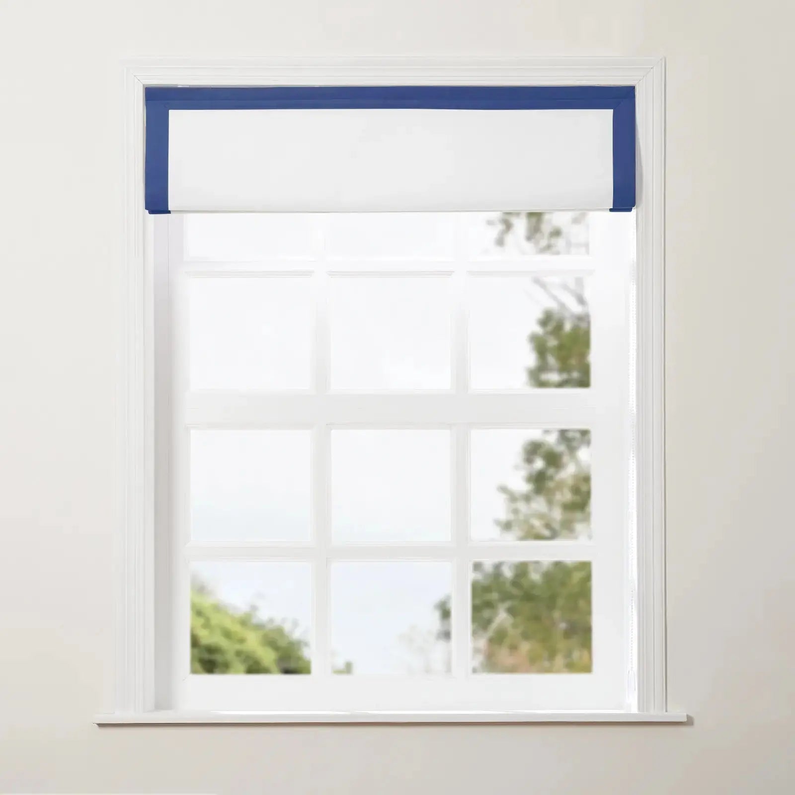 Tyrone Roman Shade with Border Cord Lift -TWOPAGES