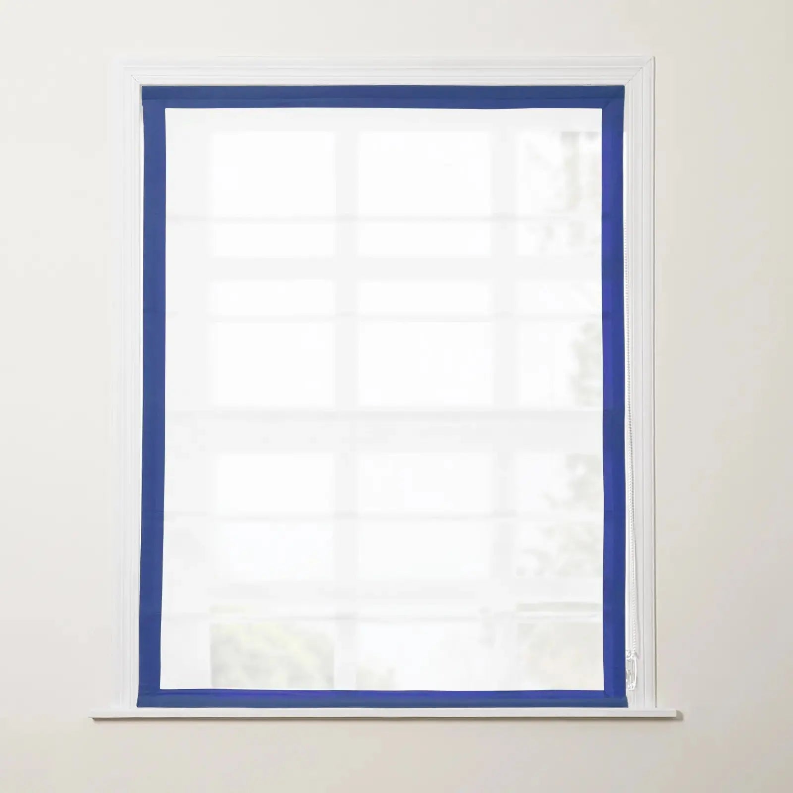 Tyrone Roman Shade with Border Cord Lift -TWOPAGES