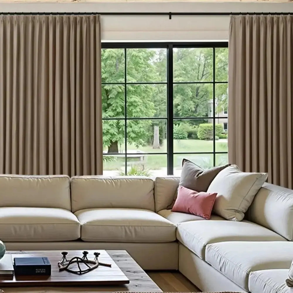 Tavis Premium Velvet Curtain Pleated -TWOPAGES