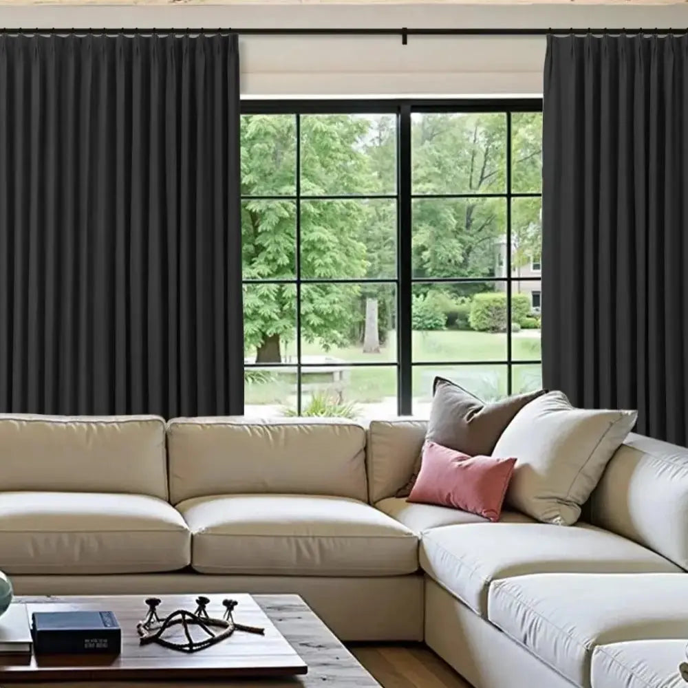 Tavis Premium Velvet Curtain Pleated -TWOPAGES