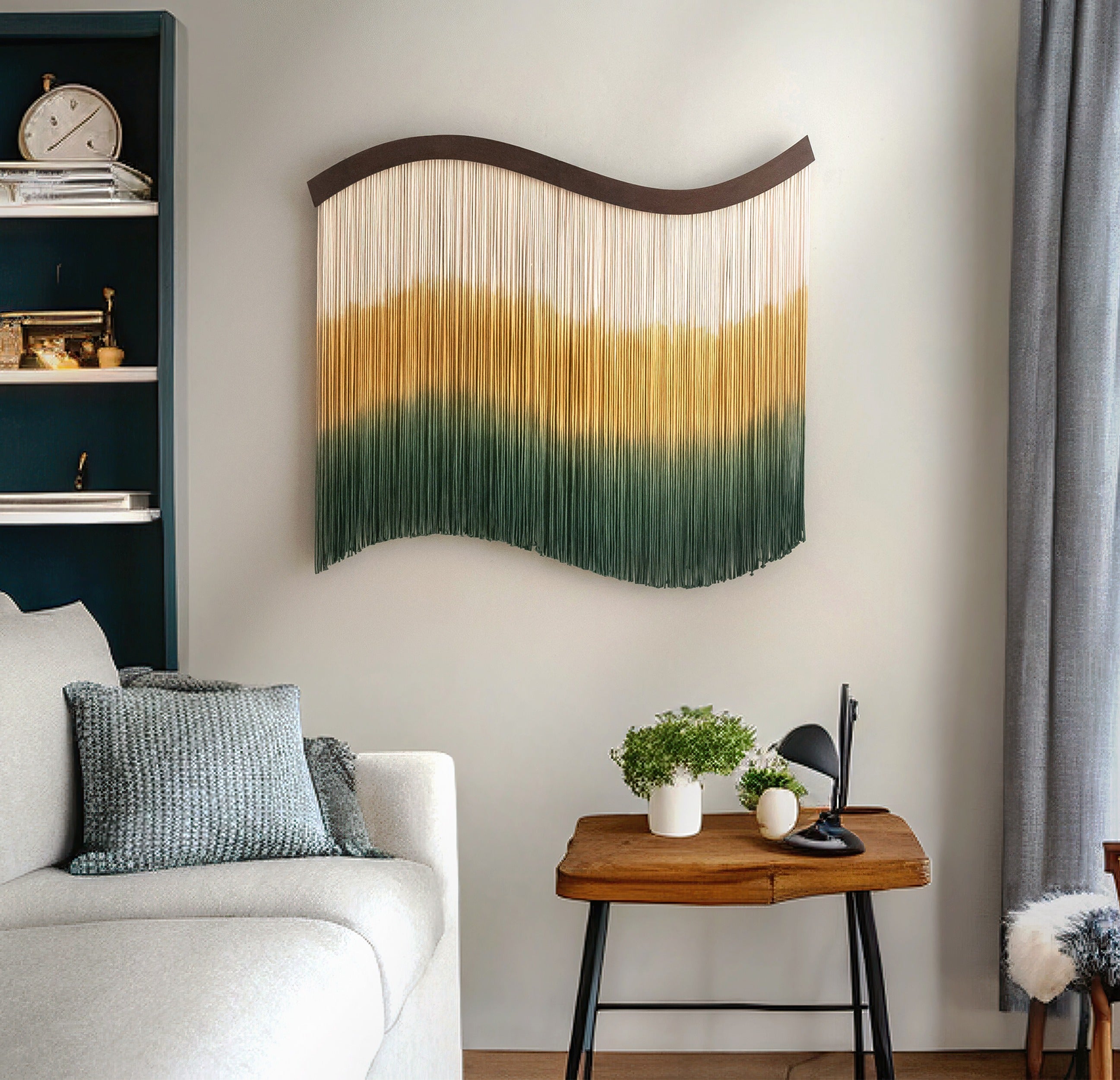 Macrame Wall Hanging Fiber Boho Decor U26