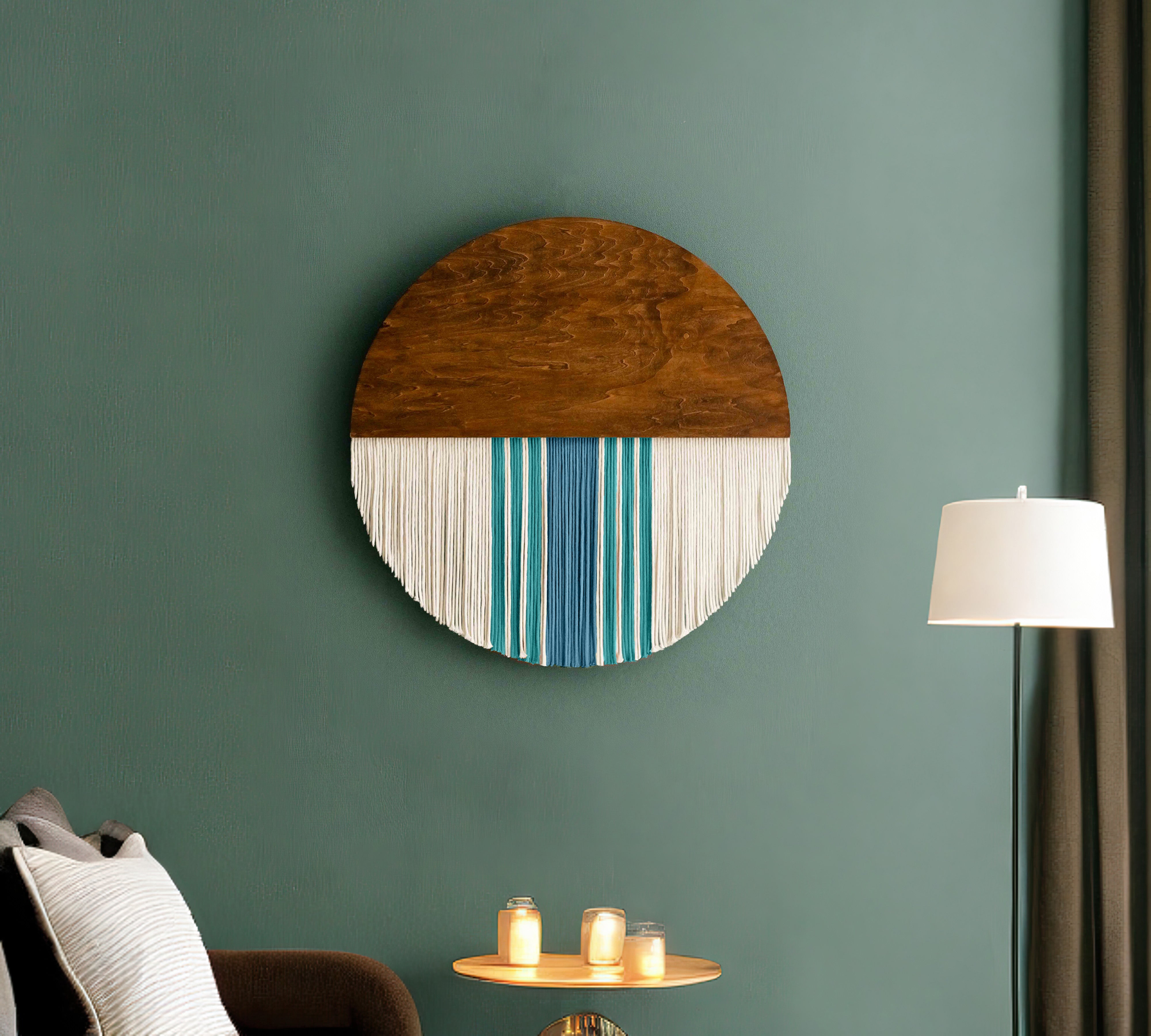 Round Macrame Boho Wall Hanging Decor V54