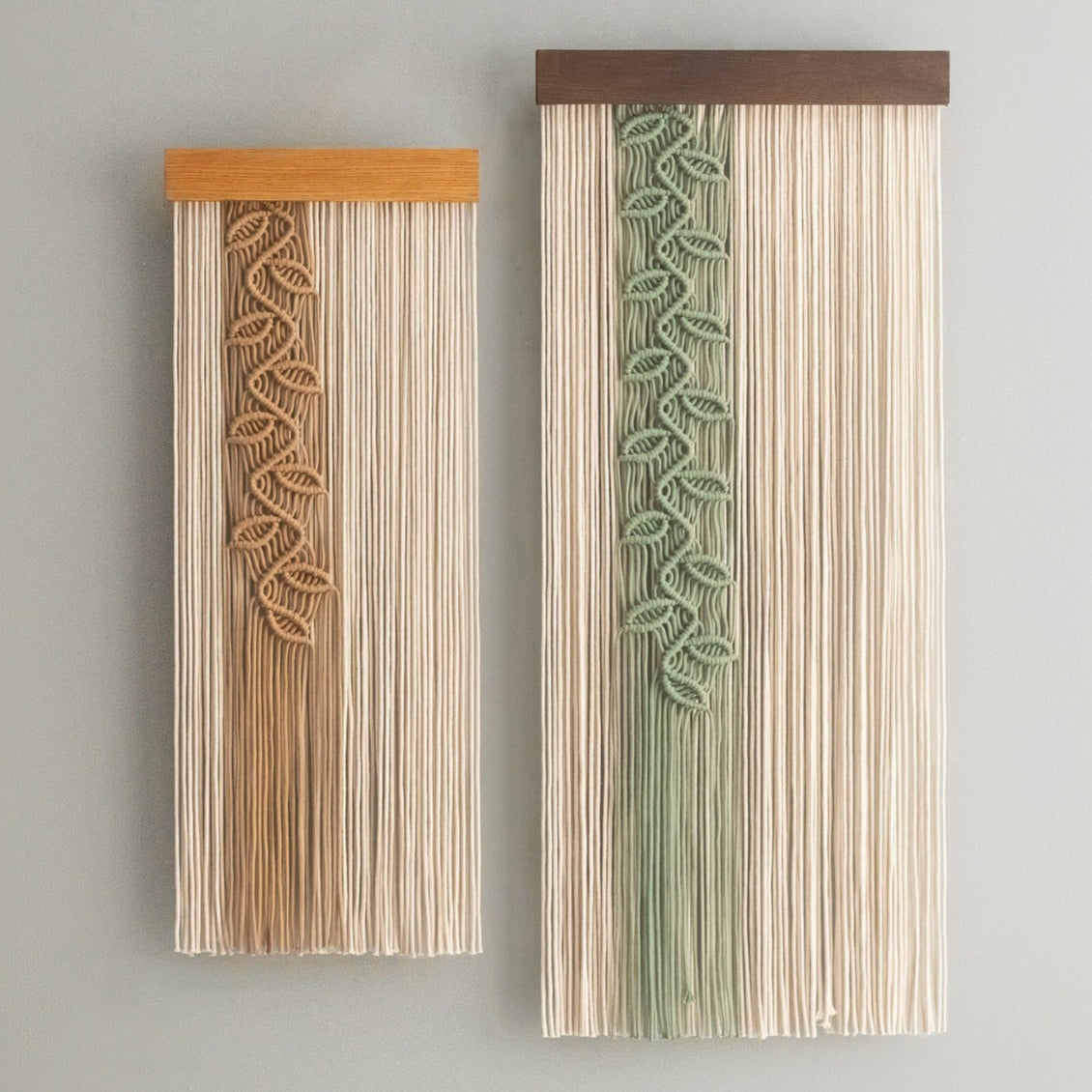 Macrame Leaf Vine Wall Hanging Boho Decor V95