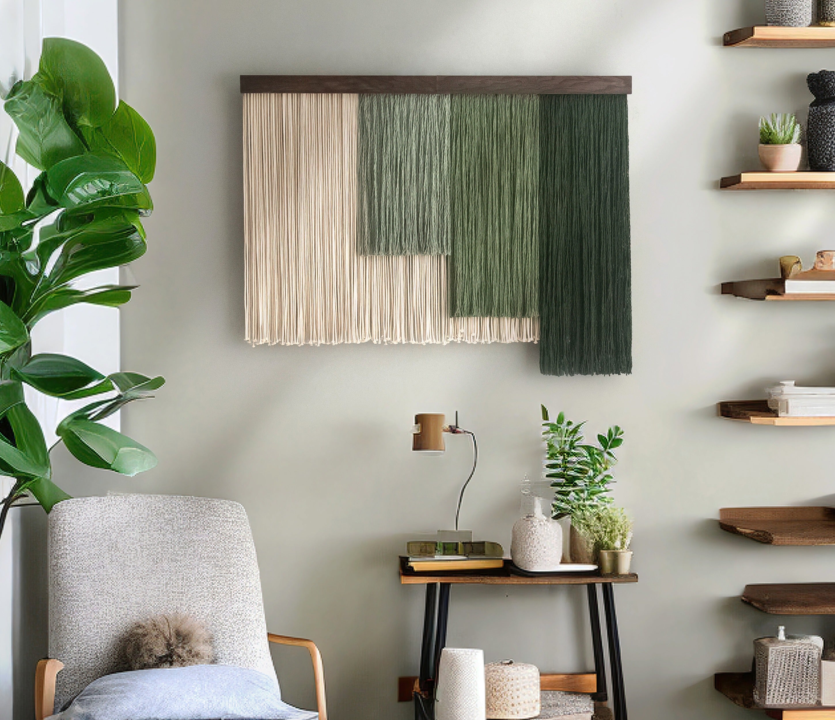 Large Cotton Macrame Wall Hanging Boho Decor V97