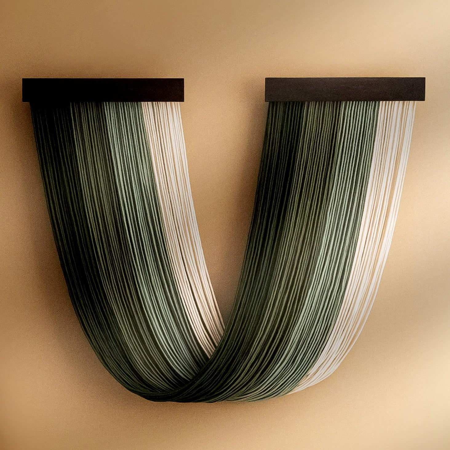 Milky Way Macrame Wall Hanging with Natural Wood, Handmade Boho Fiber Wall Decor