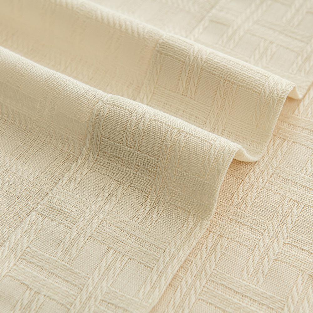 Soft cream dream pleated drapery for elegant insulated interiors