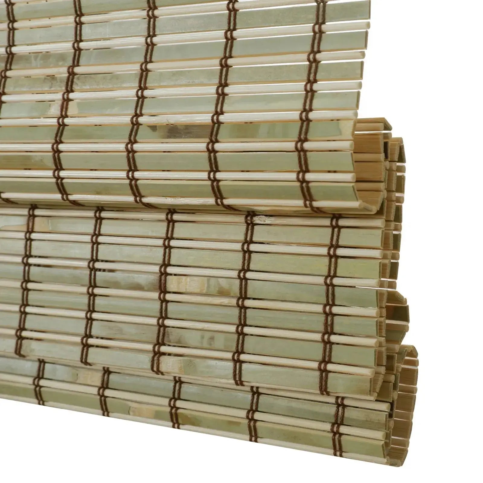 Sybil Natural Bamboo Roman Shade - Bamboo TWOPAGES CURTAINS