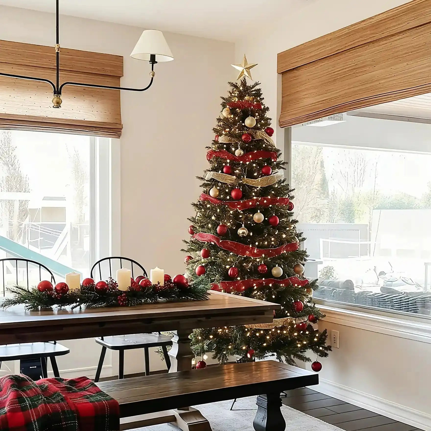 Lay Natural Jute Bamboo Woven Shade - Bark- -TWOPAGES CURTAINS