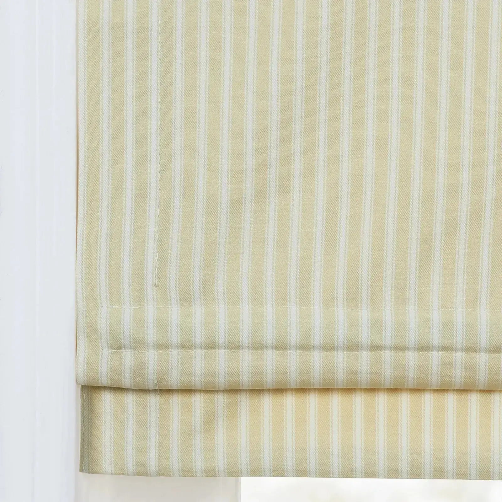 Jana Cordless Roman Shades 100% Cotton Striped -TWOPAGES