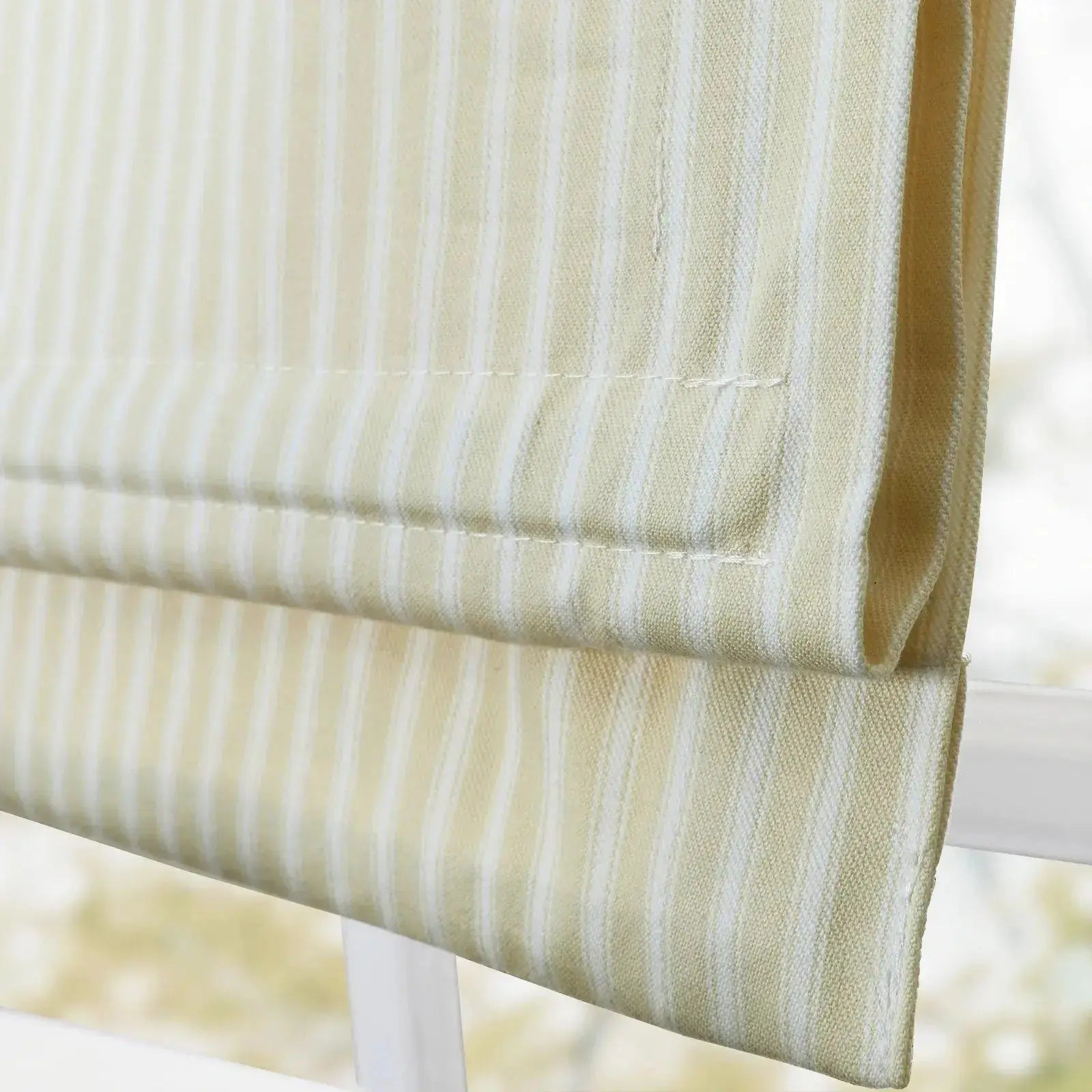 Jana Cordless Roman Shades 100% Cotton Striped -TWOPAGES