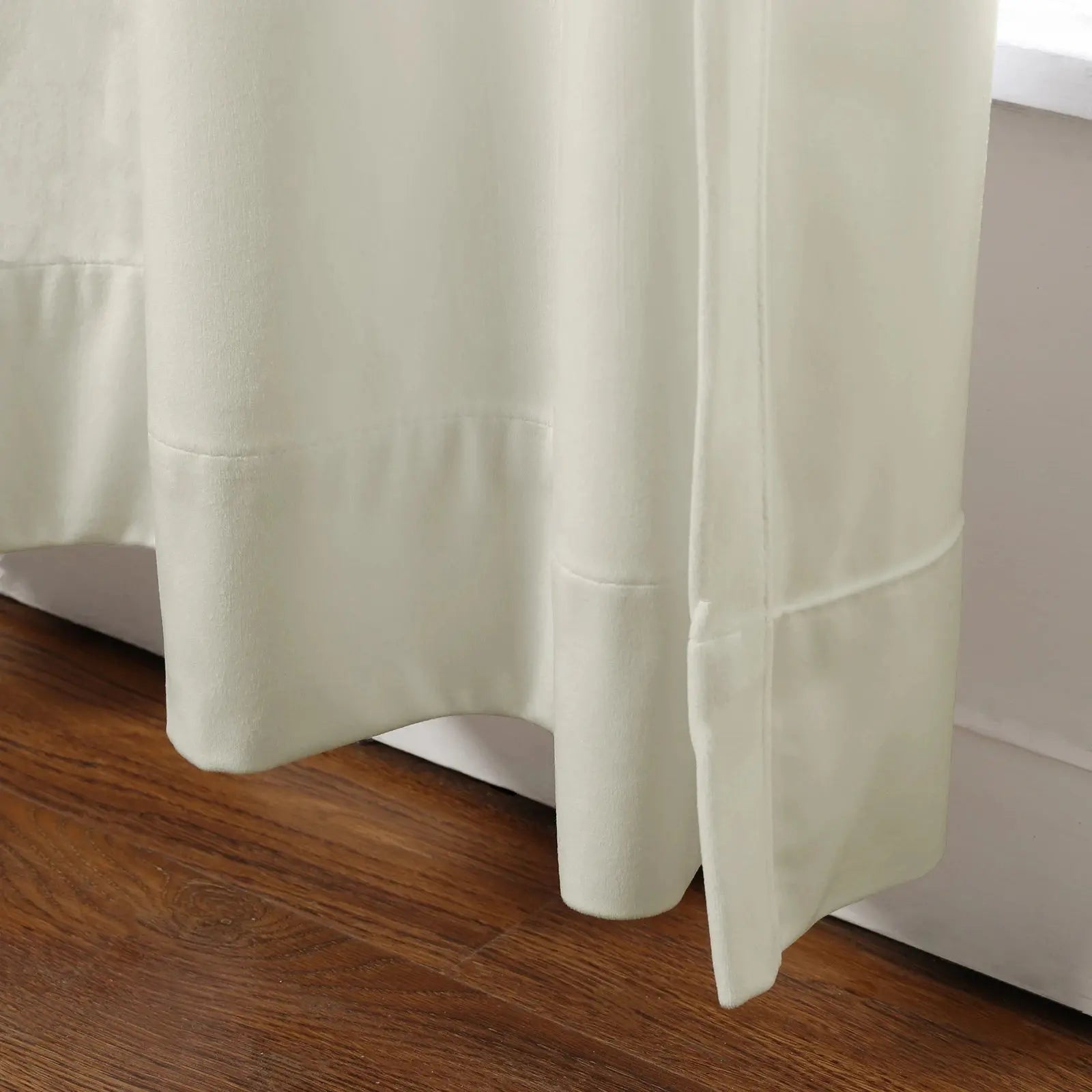 Birkin velvet pleated drapery for elegant insulated room style