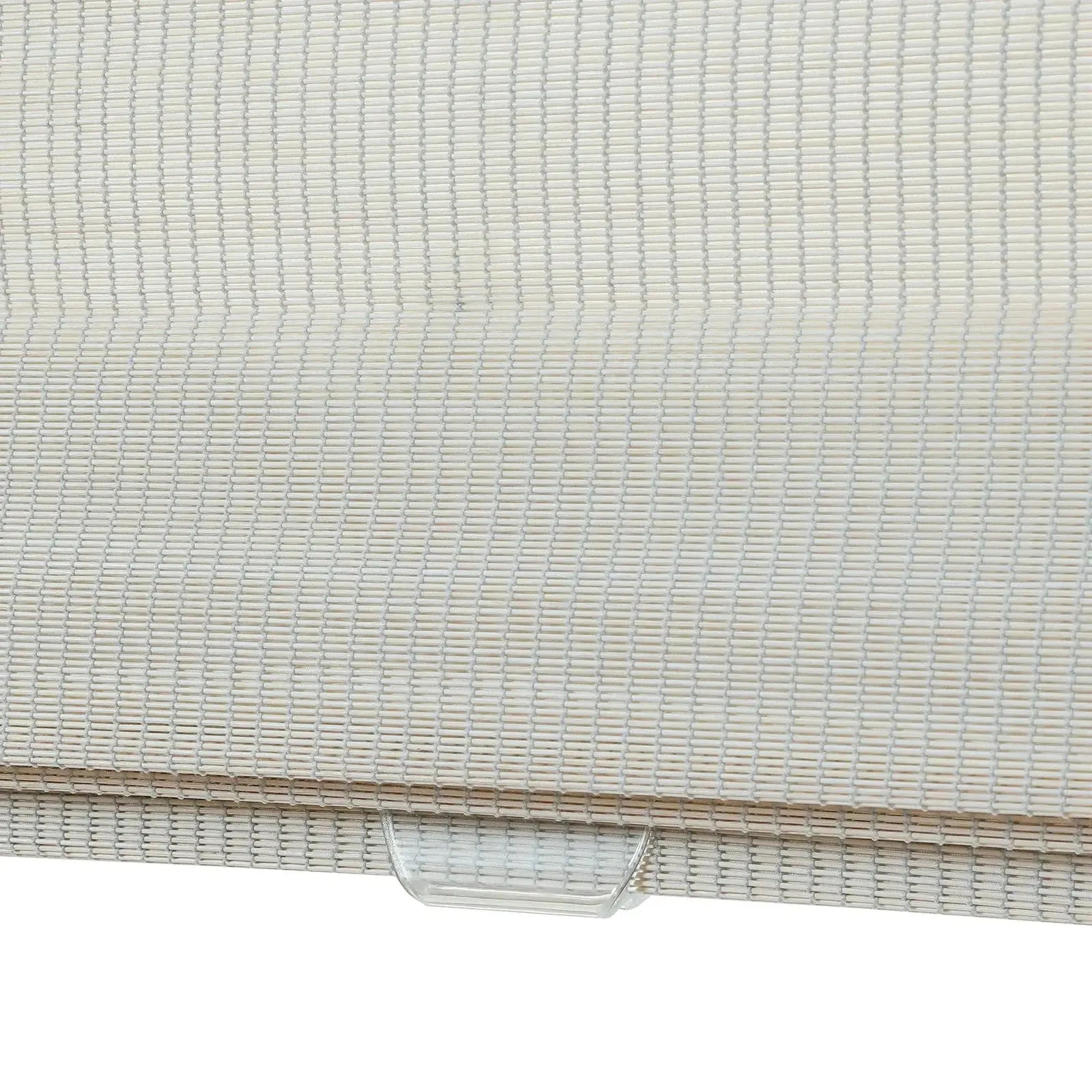 Sybil Bamboo Roman Shade - Birch White TWOPAGES CURTAINS