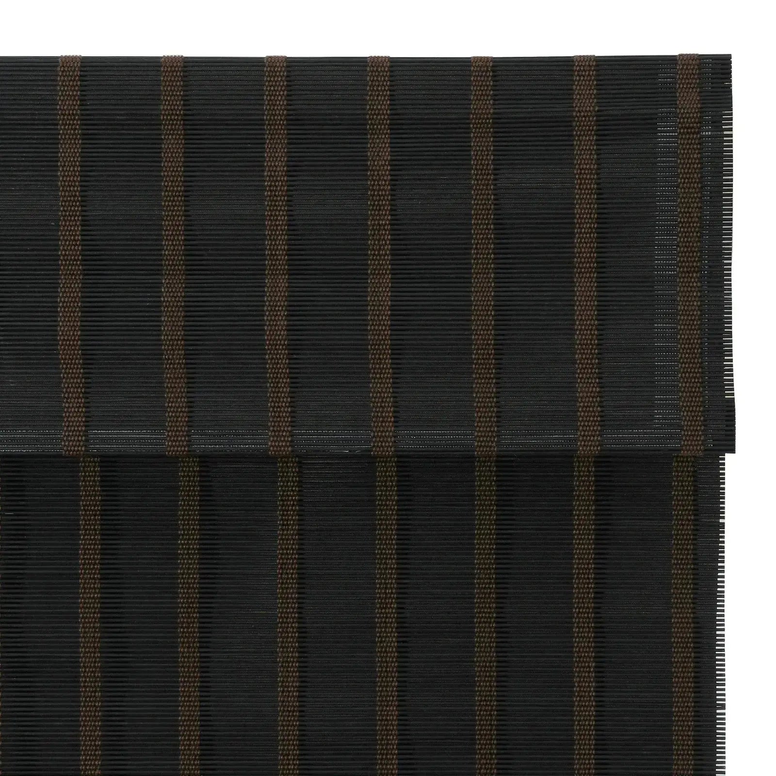 Sybil Bamboo Roman Shade - Black Coffee TWOPAGES CURTAINS
