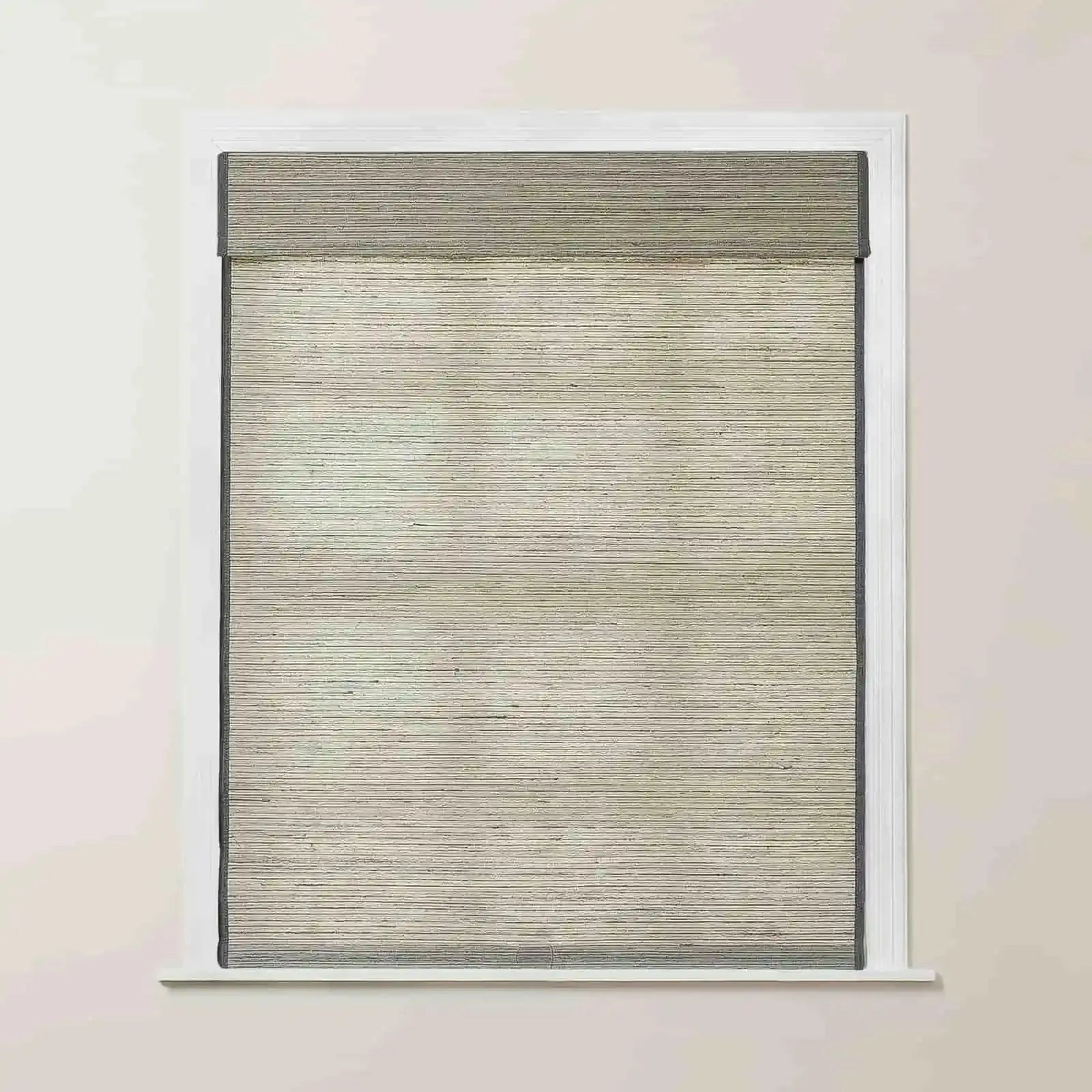 Rae Natural Ramie Flax Woven Wood Shades - Series C -TWOPAGES CURTAINS