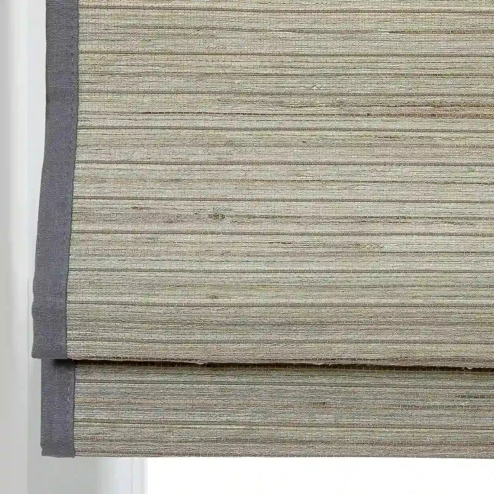 Rae Natural Ramie Flax Woven Wood Shades - Series C -TWOPAGES CURTAINS