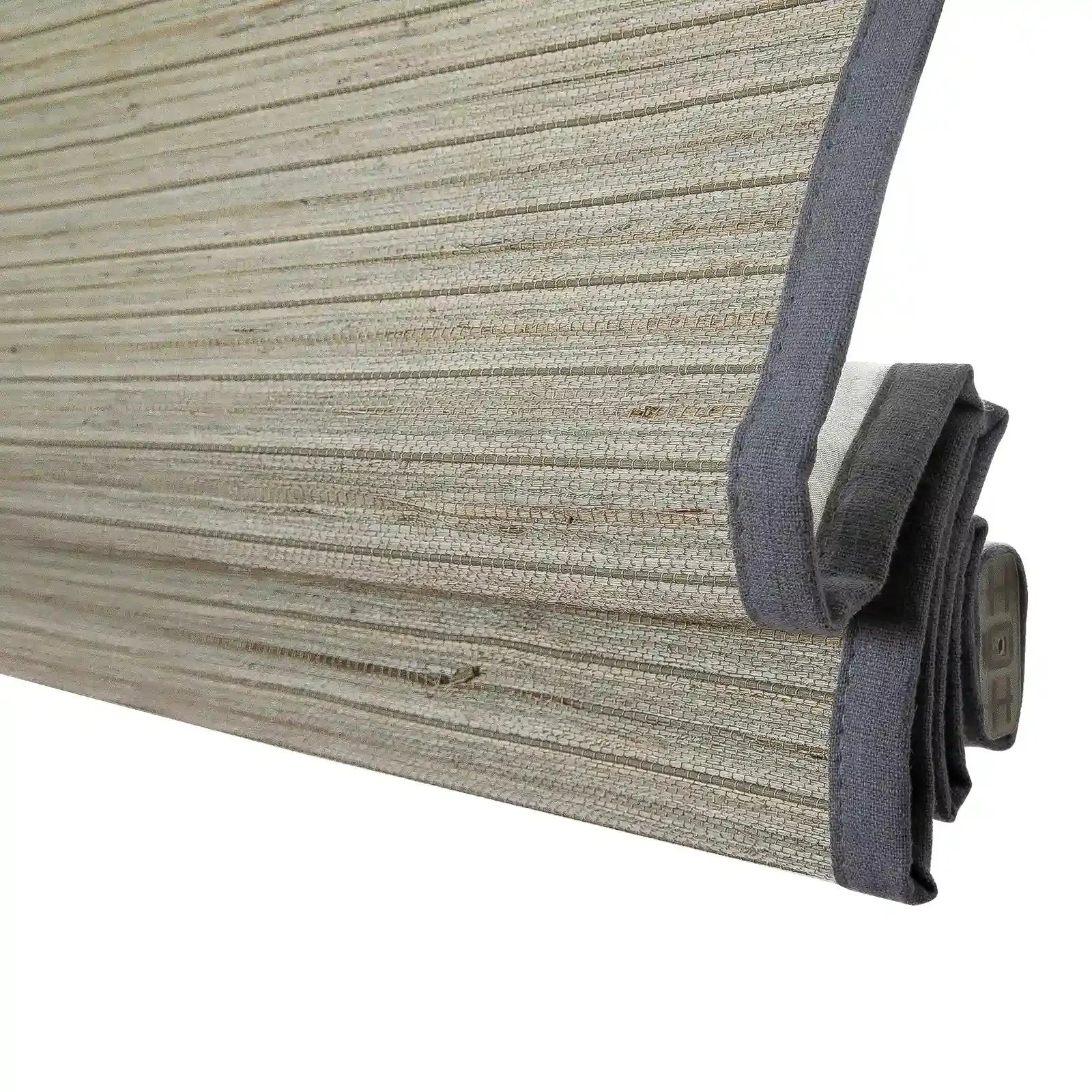 Rae Natural Ramie Flax Woven Wood Shades - Series C -TWOPAGES CURTAINS