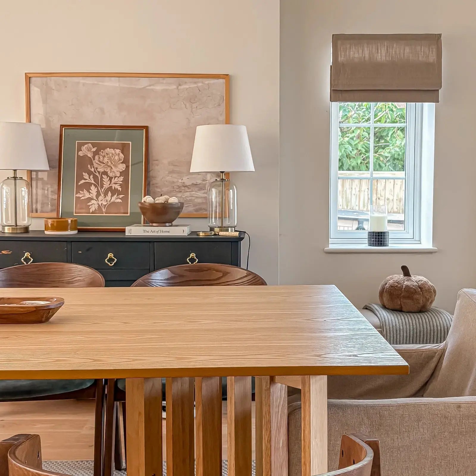 Liz Linen Blend Roman Shade Cordless - Wooden Headrail- -TWOPAGES