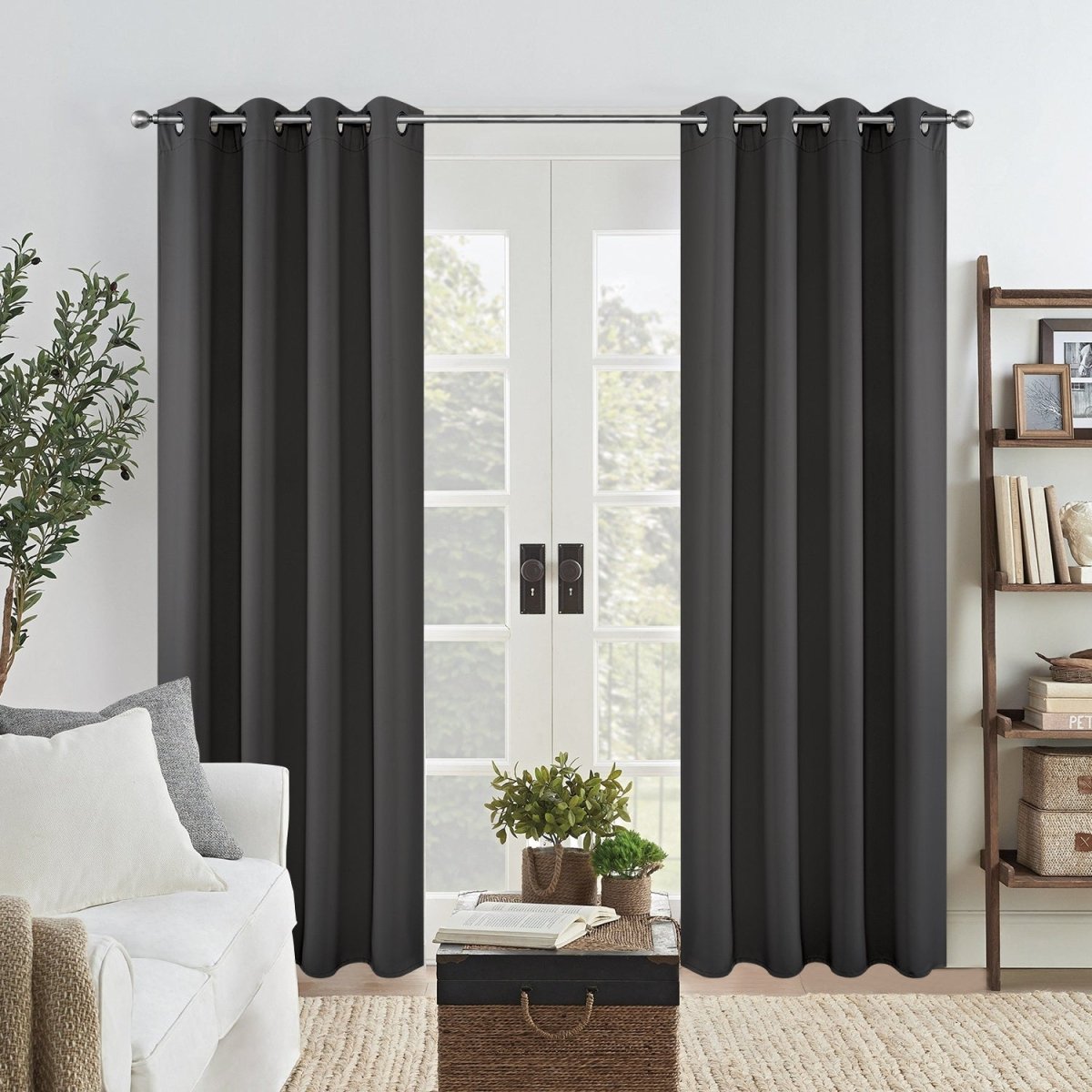 Joydeco Blackout Curtains Thermal Insulated Long Curtains& Drapes 2 Panels Set Various sizes and colors, suitable for living room and bedroom windows (Copy)