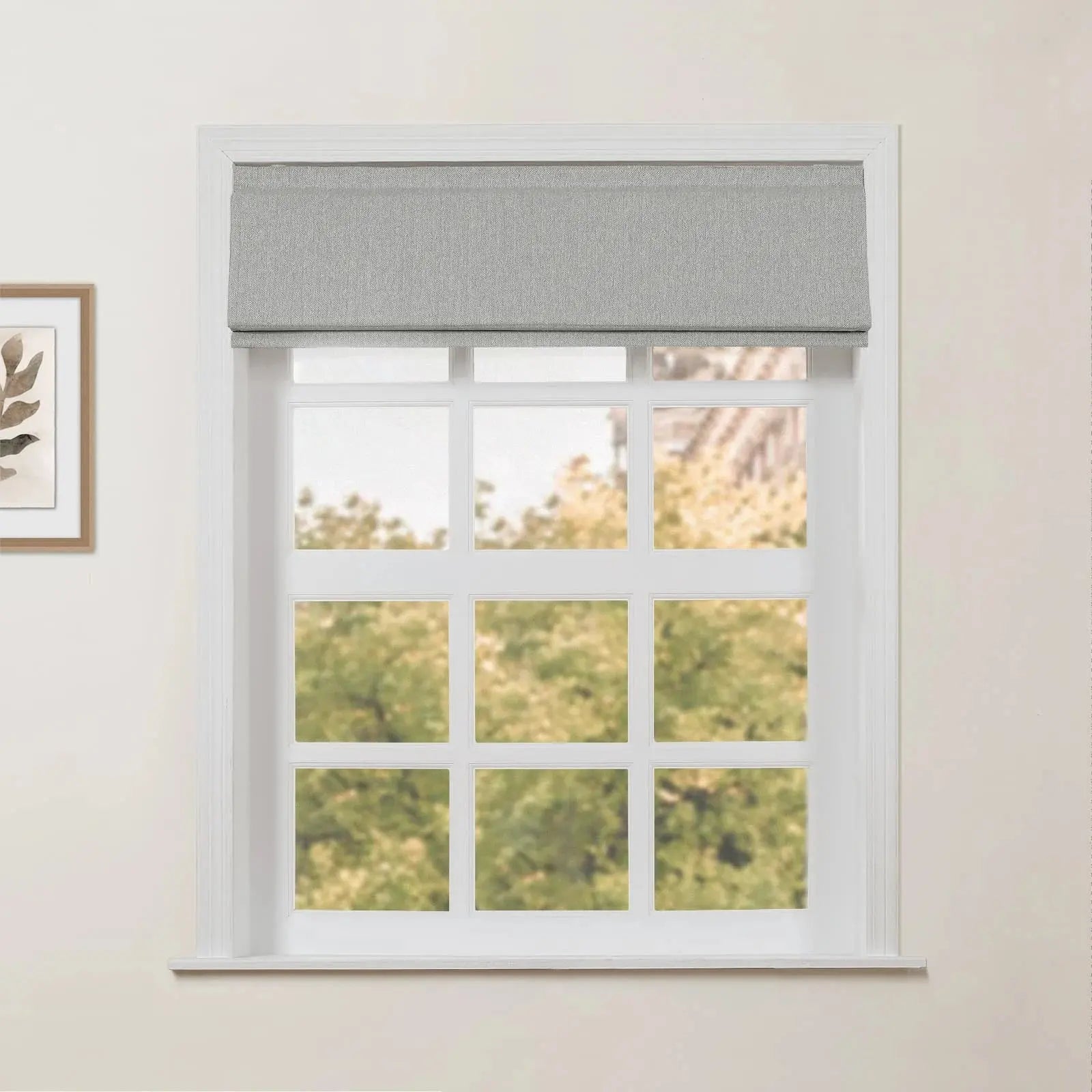 Ron Linen Cotton Herringbone Roman Shade Cordless -TWOPAGES