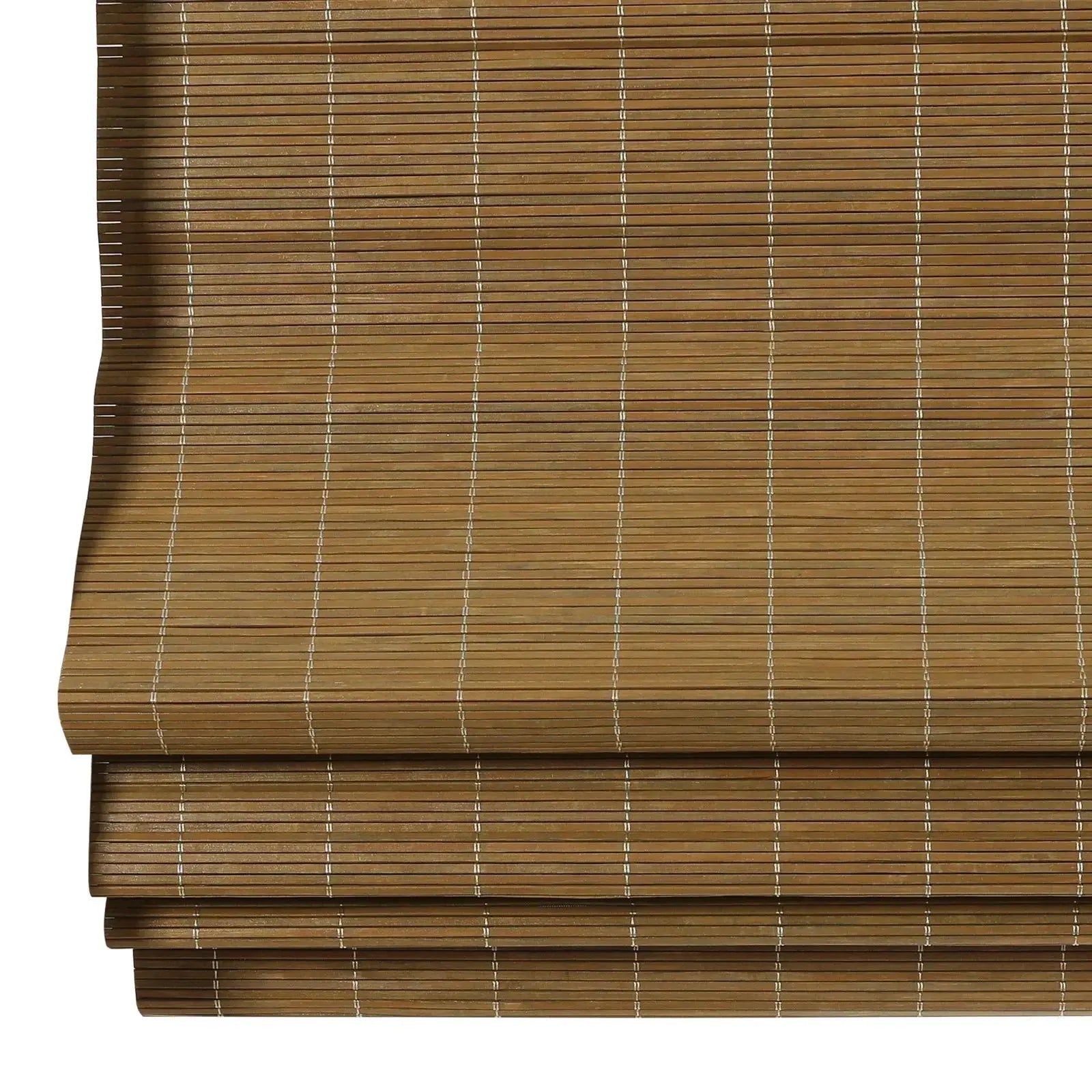 Sybil Bamboo Roman Shade - Cinnamon TWOPAGES CURTAINS