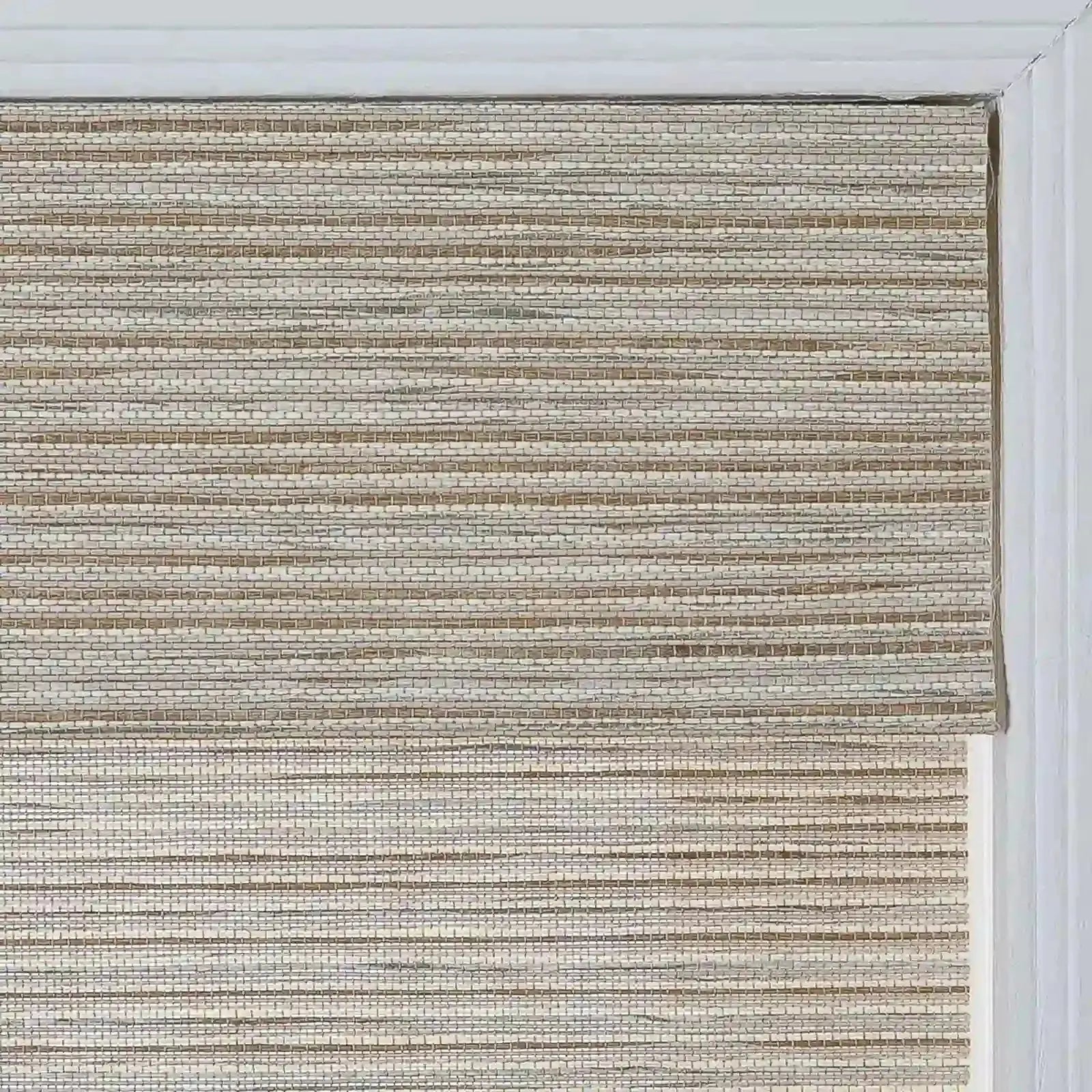 Rae Natural Ramie Flax Woven Wood Shades - Series C -TWOPAGES CURTAINS