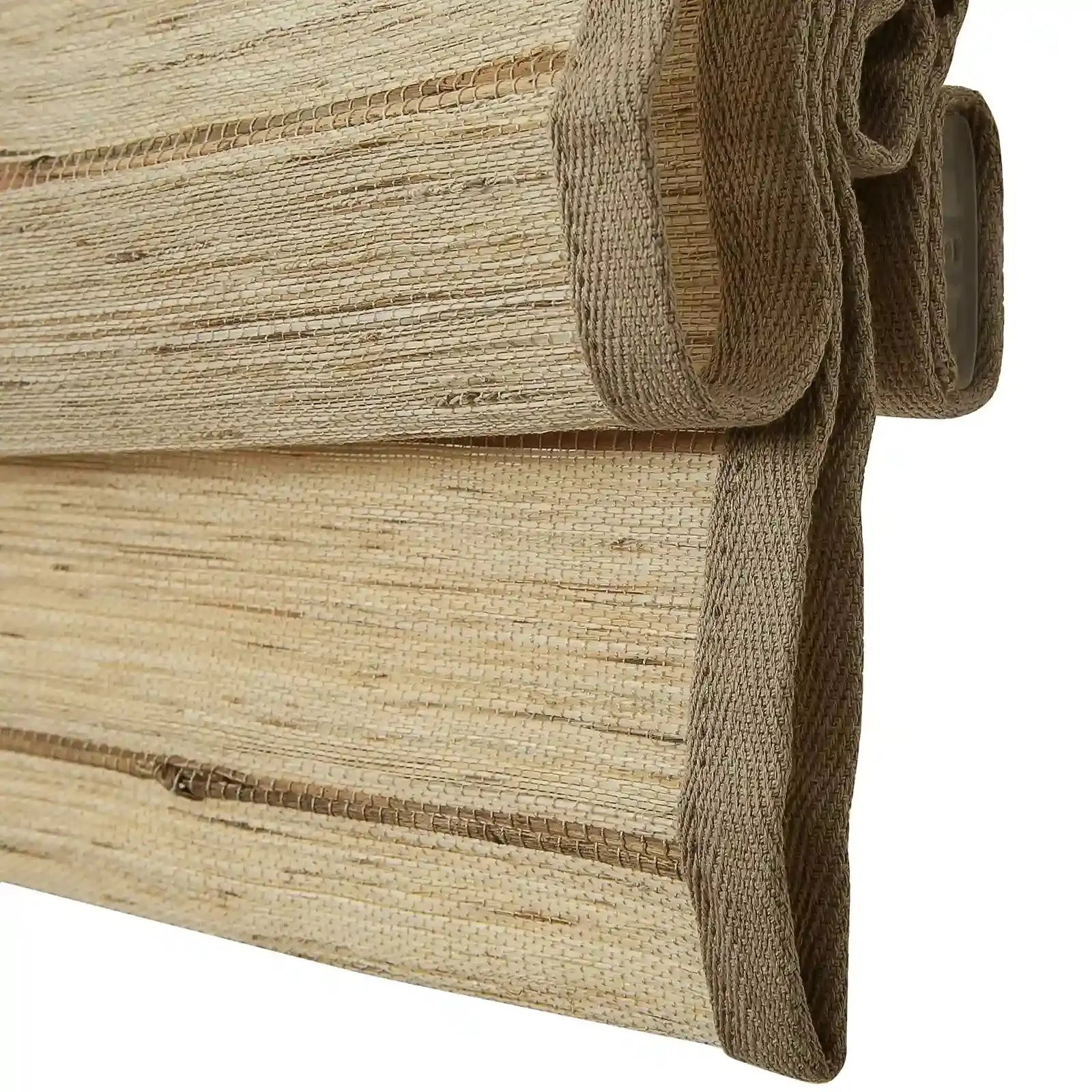 Rae Natural Ramie Jute Woven Wood Shades - Series M -TWOPAGES CURTAINS