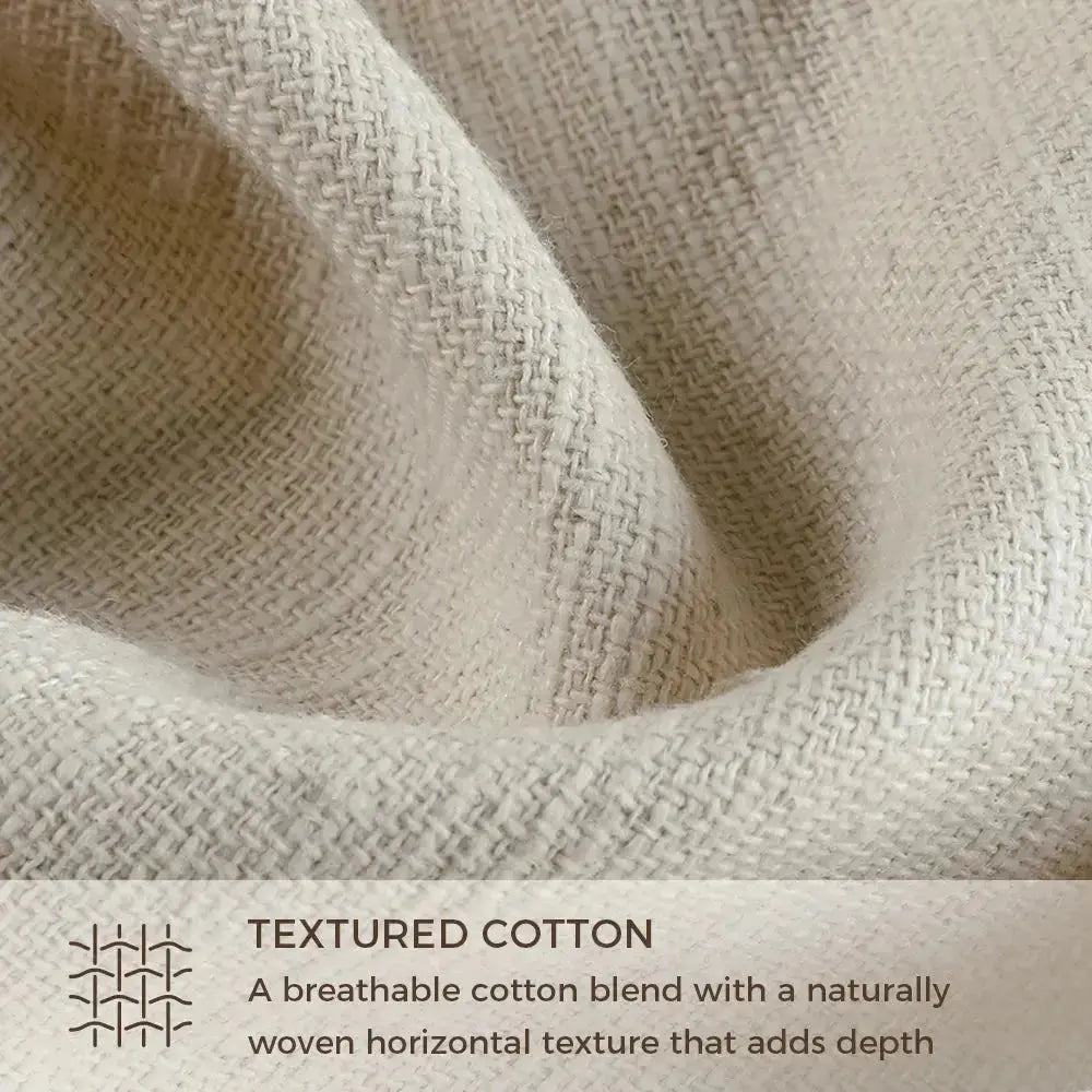 Cloe cotton blend pleated drapery for stylish insulated room design