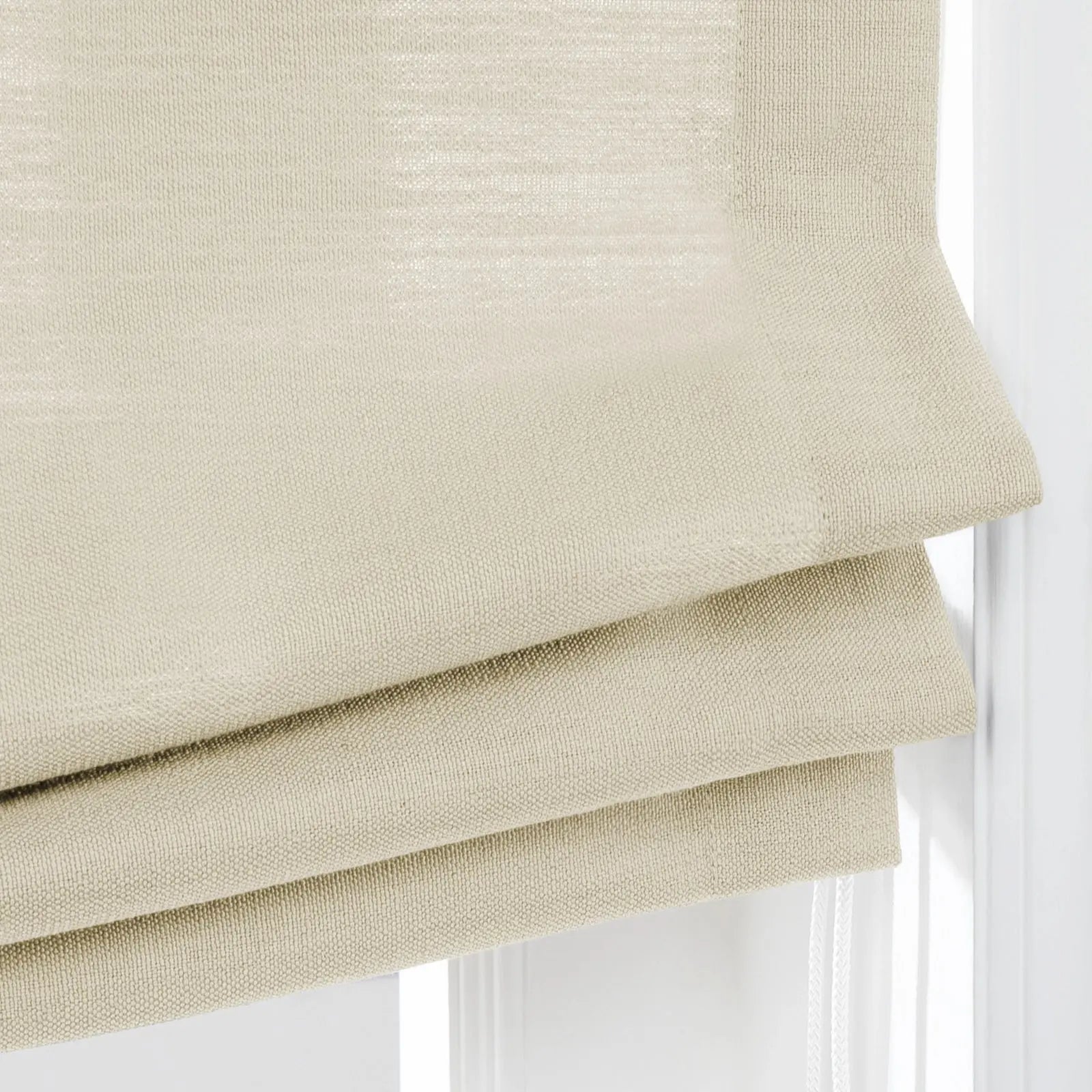 Custom Relaxed Roman Shades Cord Lift- -TWOPAGES