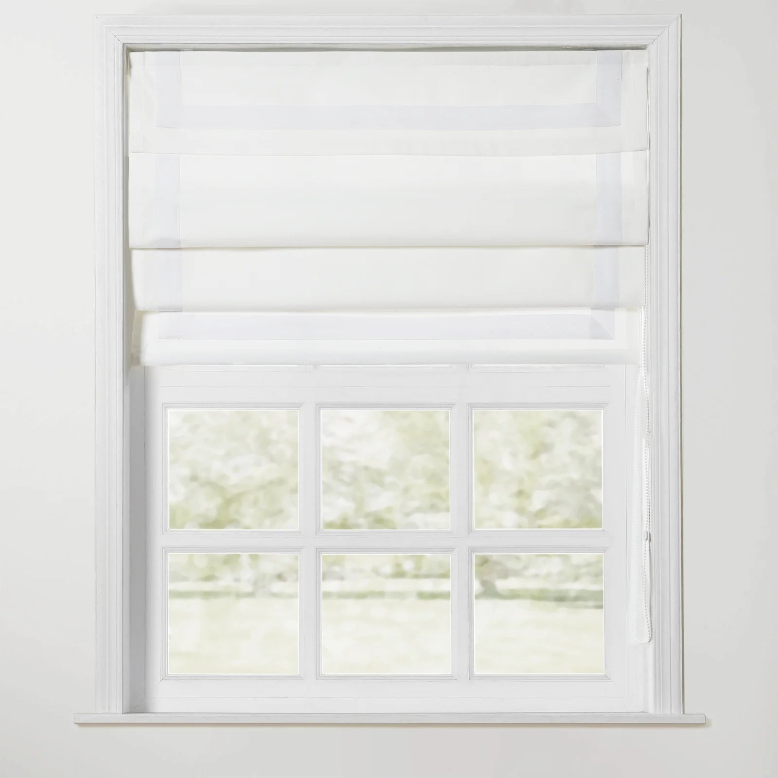 Tyrone Roman Shade with Border Cord Lift TWOPAGES