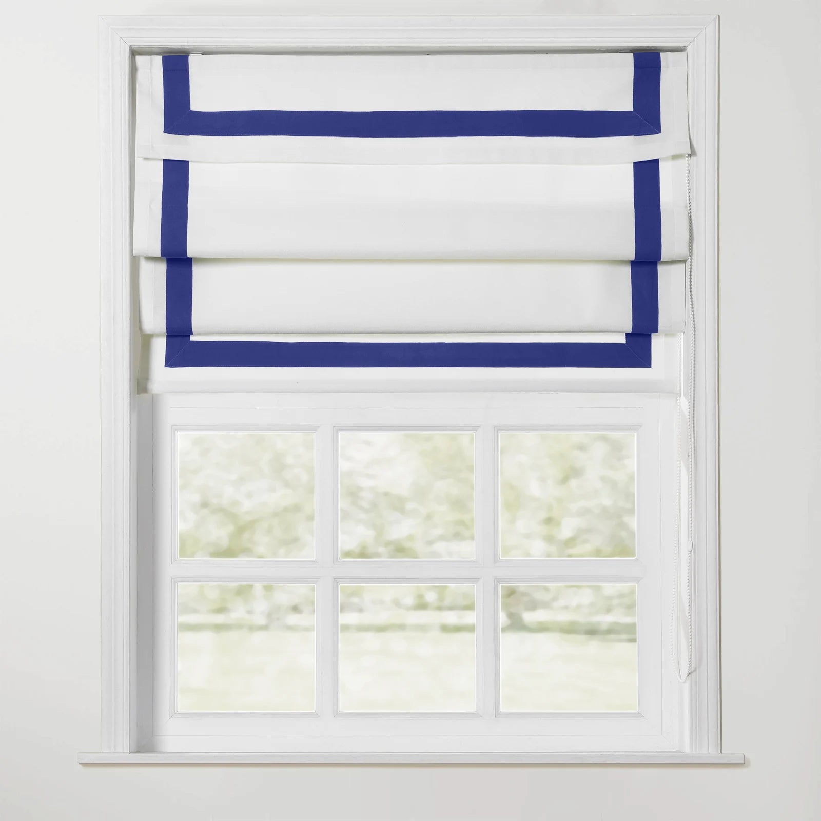 Tyrone Roman Shade with Border Cord Lift TWOPAGES