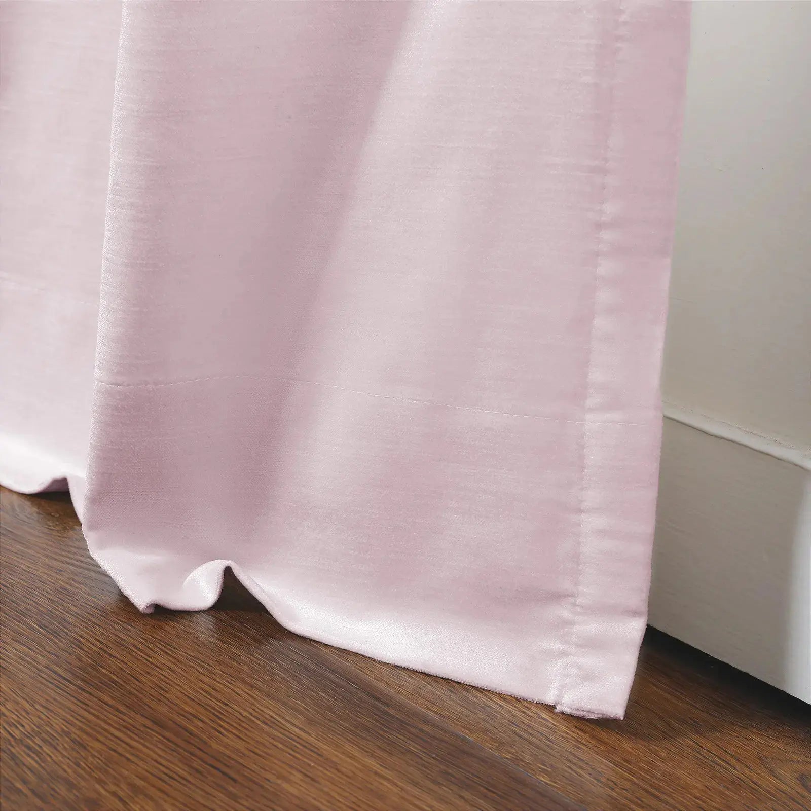 Luster velvet drapery pleated for elegant insulated room style