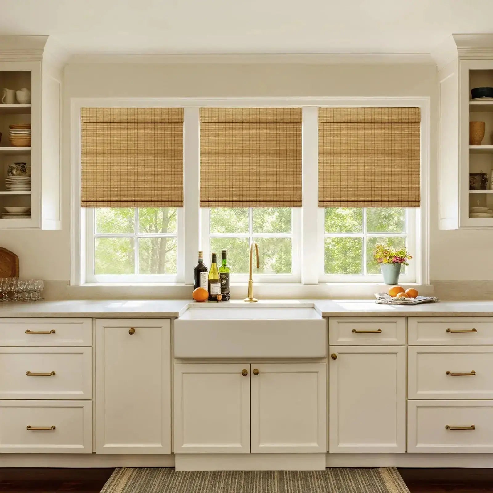 Sybil Bamboo Roman Shade Cordless -TWOPAGES CURTAINS