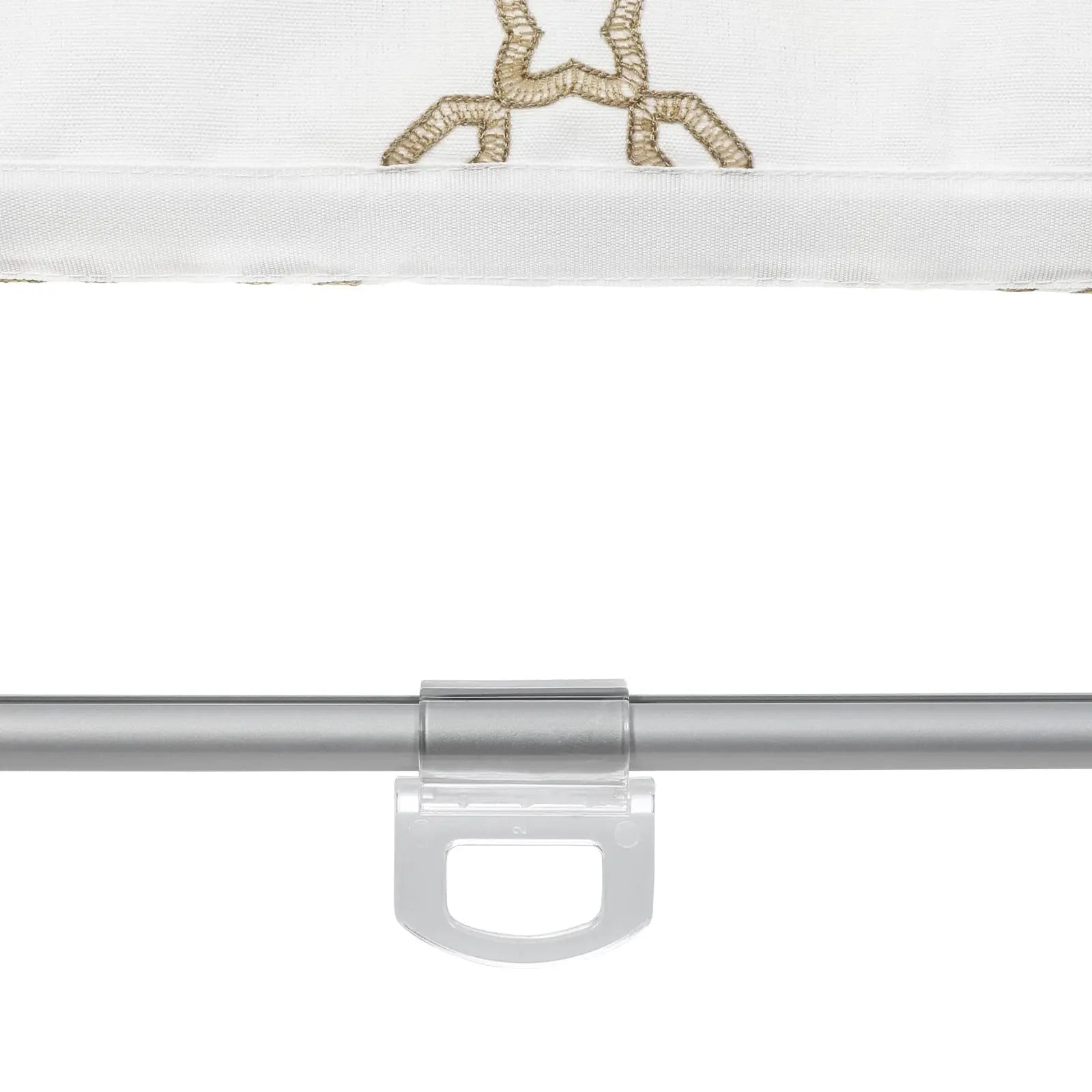 Linnea Linen Cotton Embroidered Roman Shade Cordless -TWOPAGES