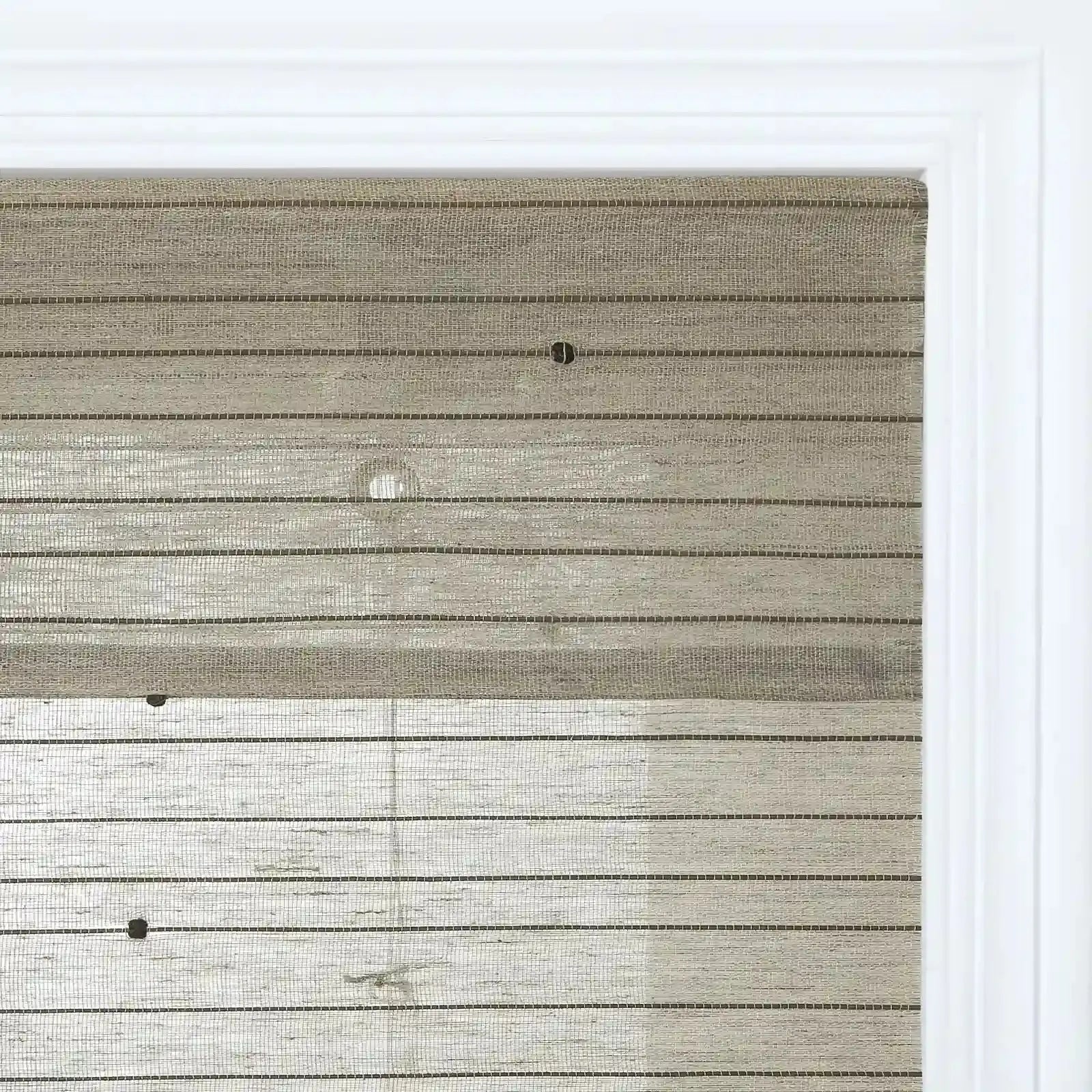 Rae Natural Ramie Jute Woven Wood Shades - Series M -TWOPAGES CURTAINS